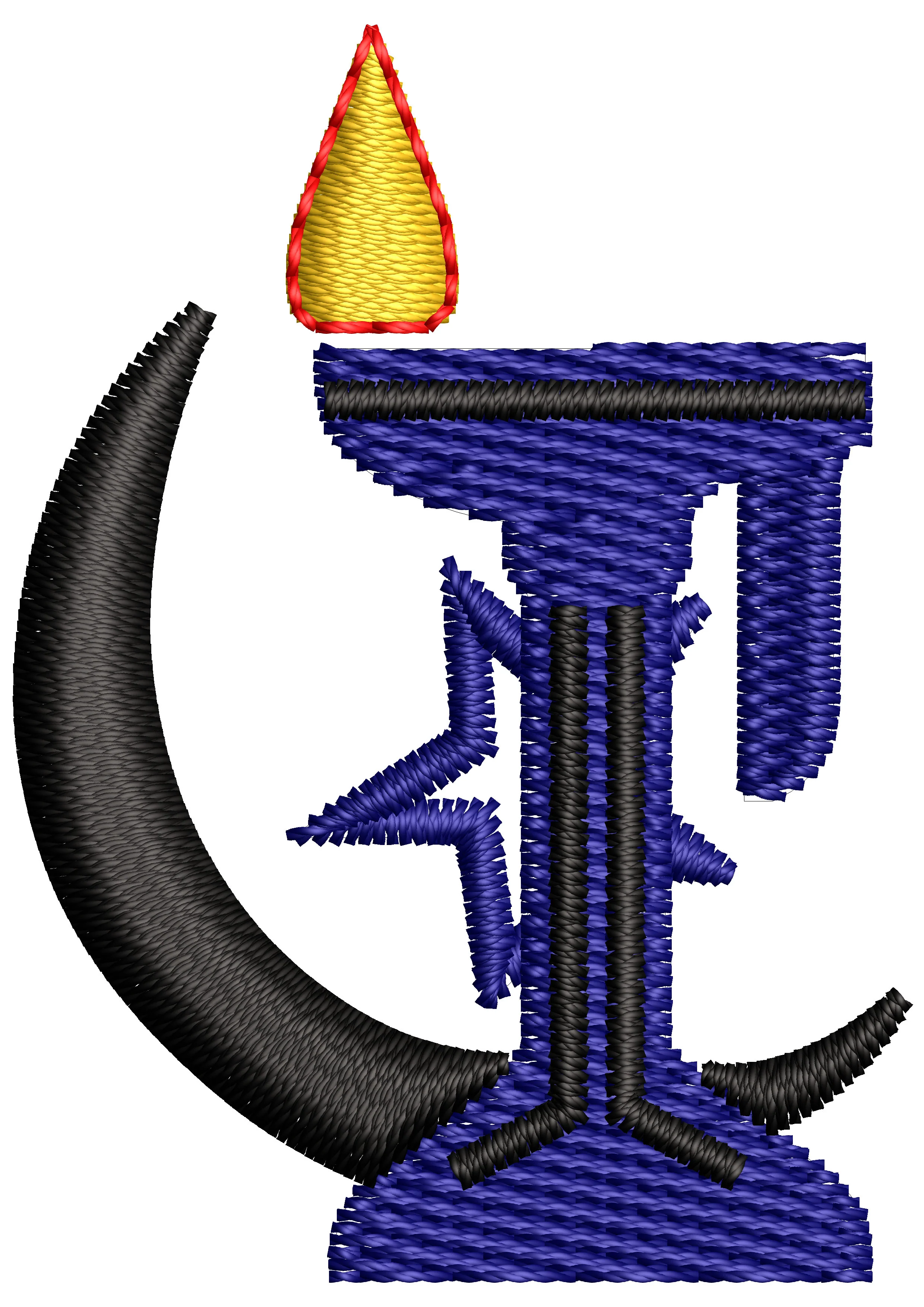 Moon Garden Embroidery Design