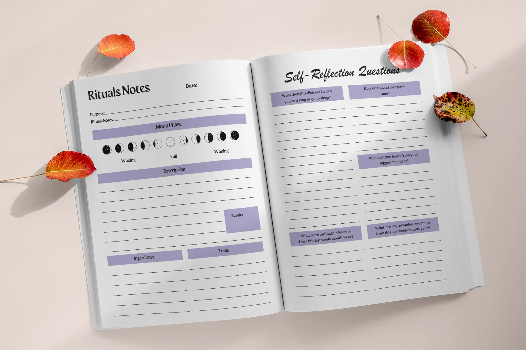 Moon Phase Rituals Manifestation Journal - Image 3