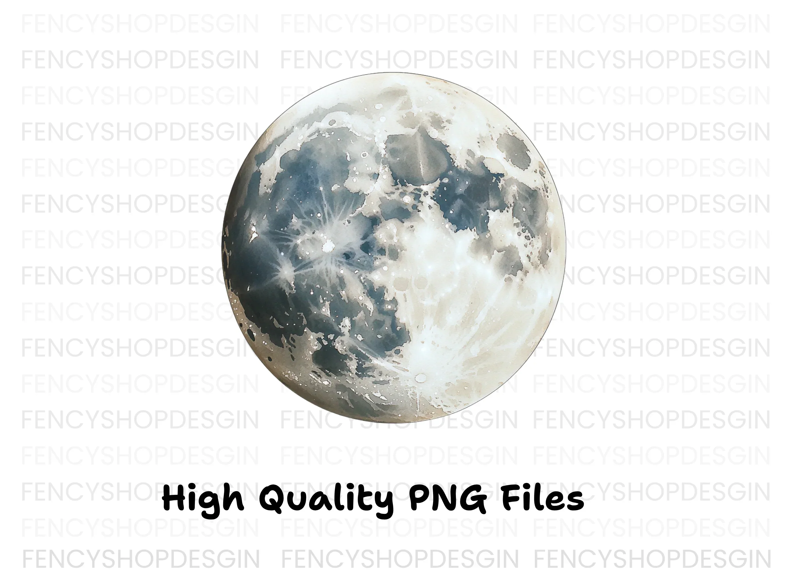 Moon Phases Clipart Bundle - Image 3