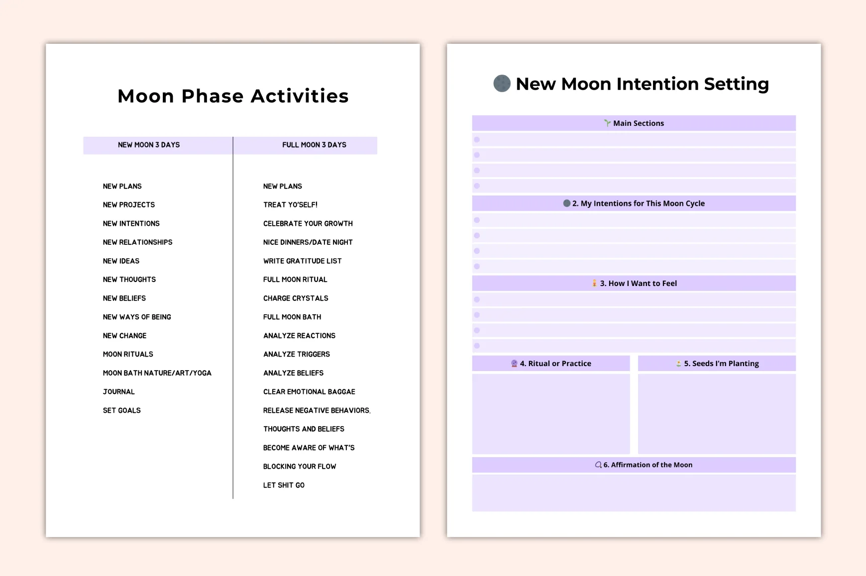 Moon Phases Manifestation Planner - Image 2