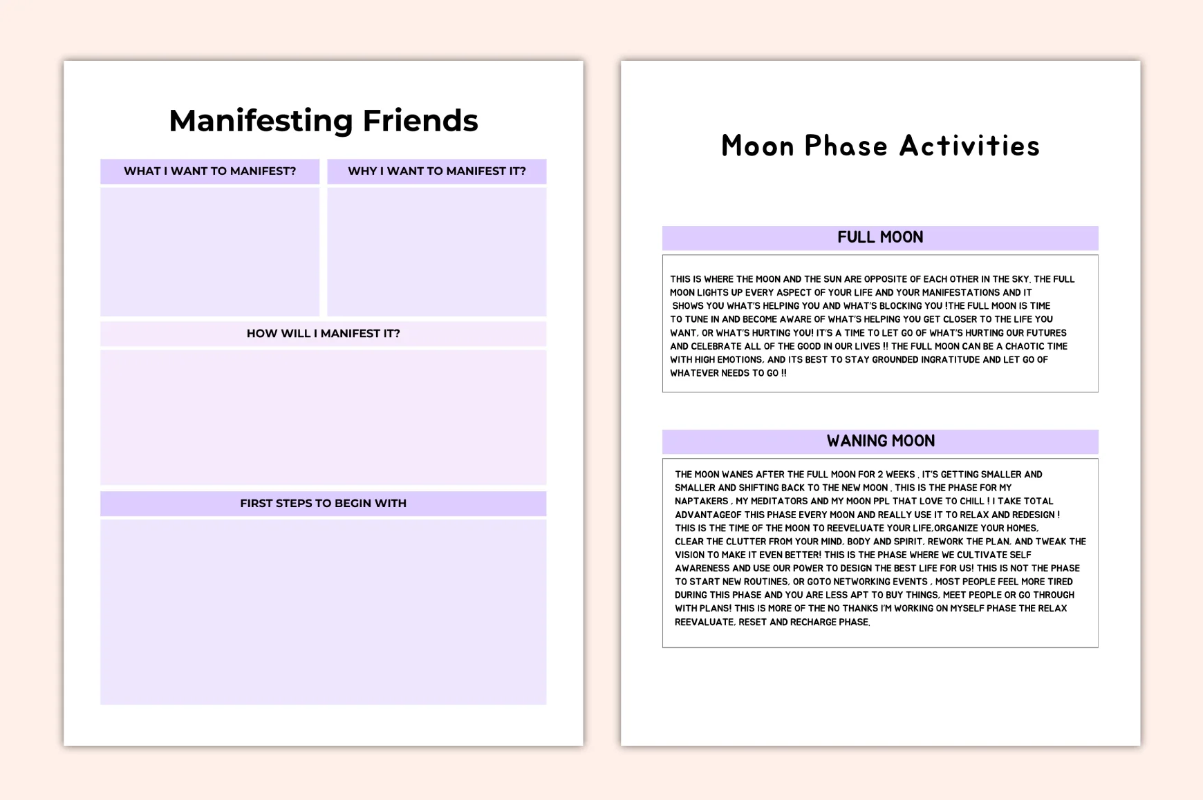 Moon Phases Manifestation Planner - Image 3