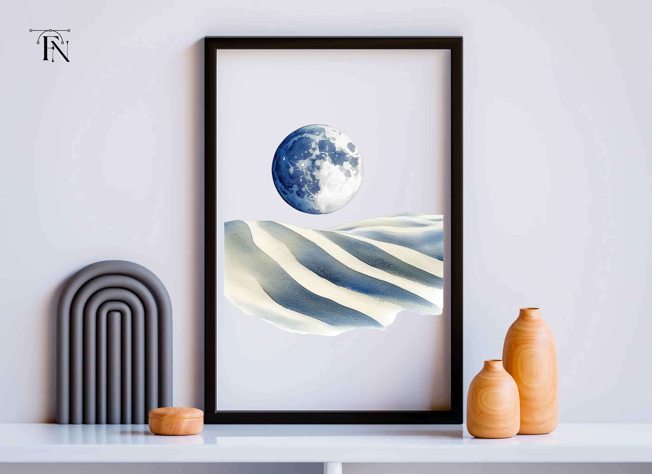 Moonlit Desert Landscape Clipart Bundle - Image 6
