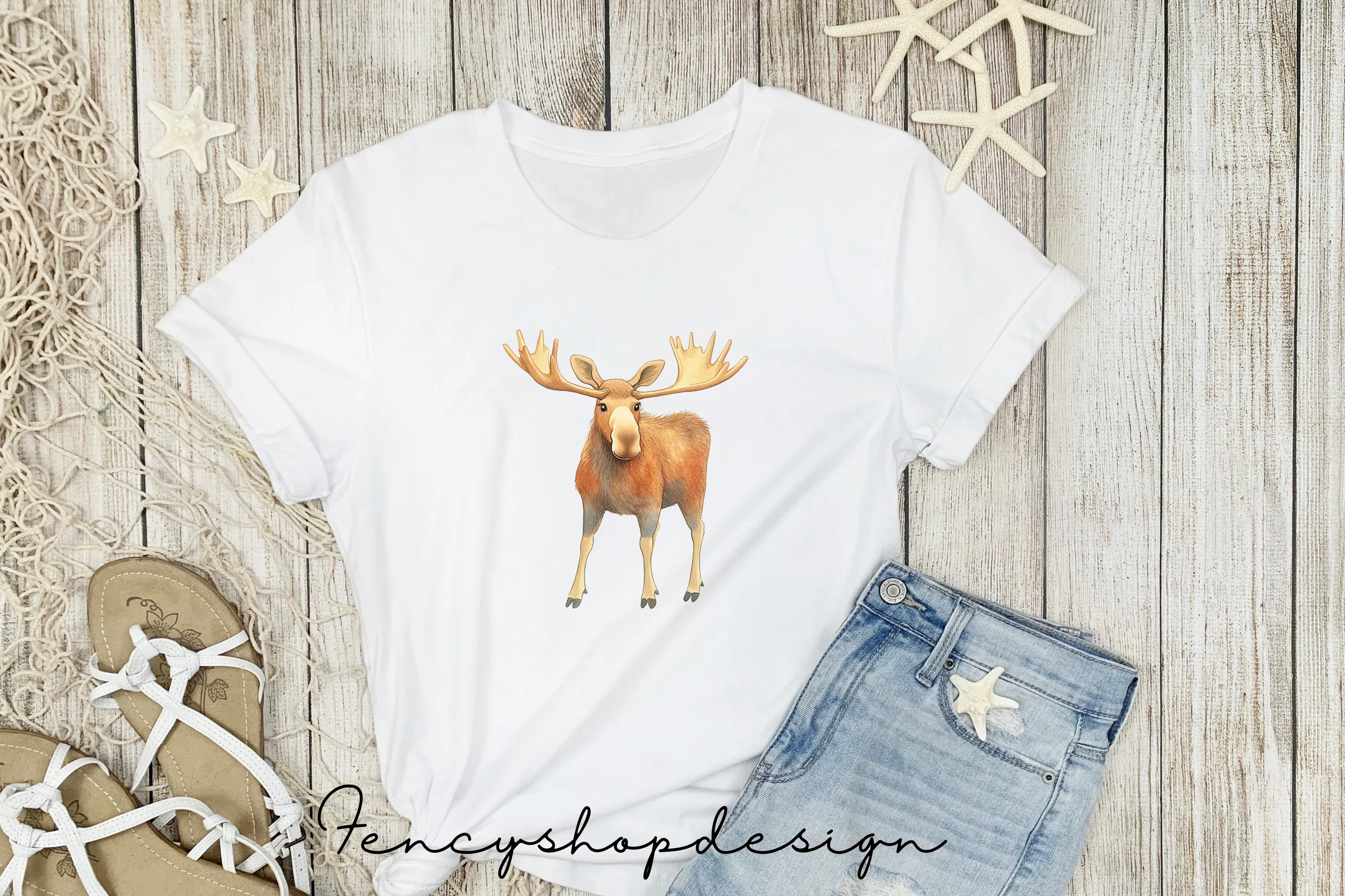 Moose Animal Clipart Bundle - Image 5