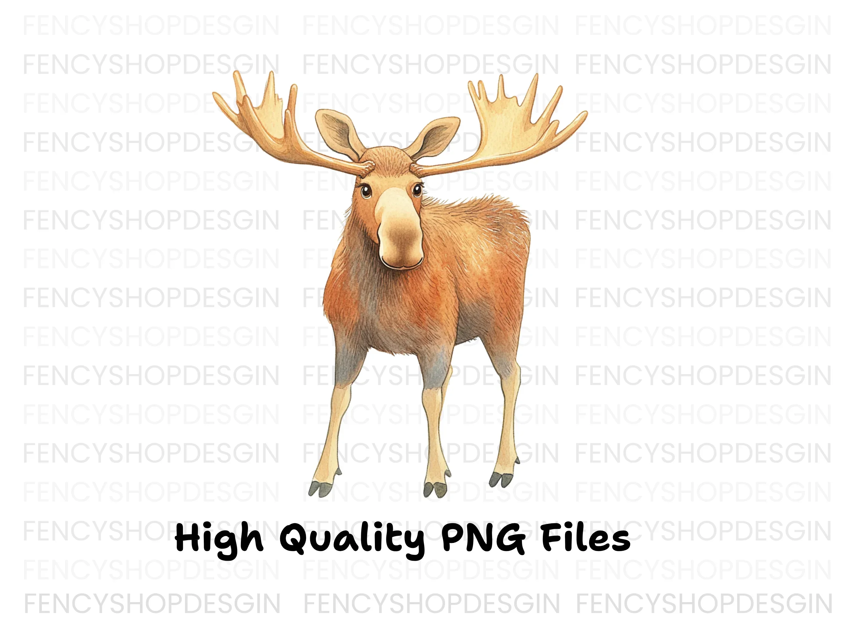 Moose Standing Clipart Bundle - Image 2