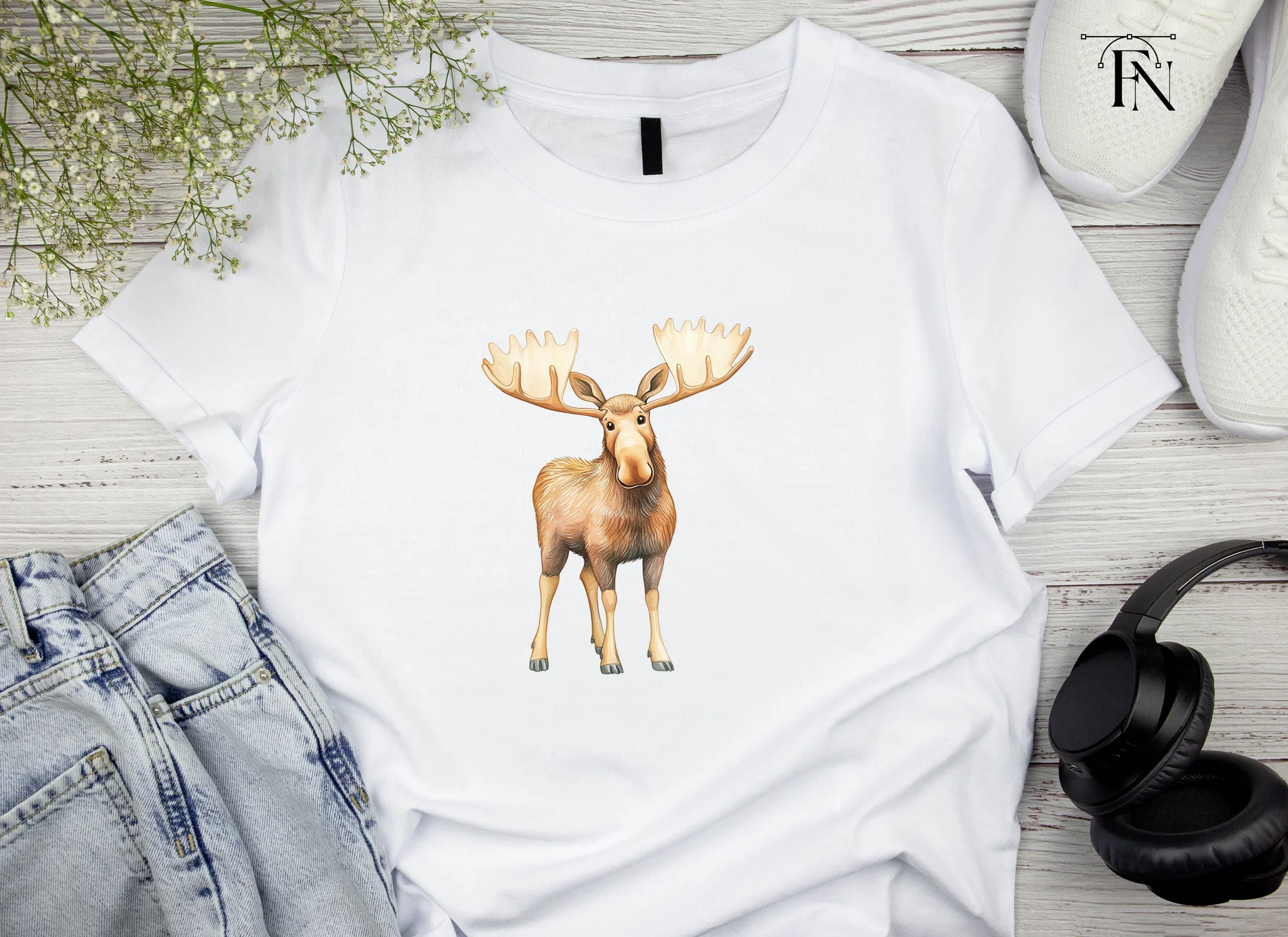 Moose Standing Clipart Bundle - Image 6