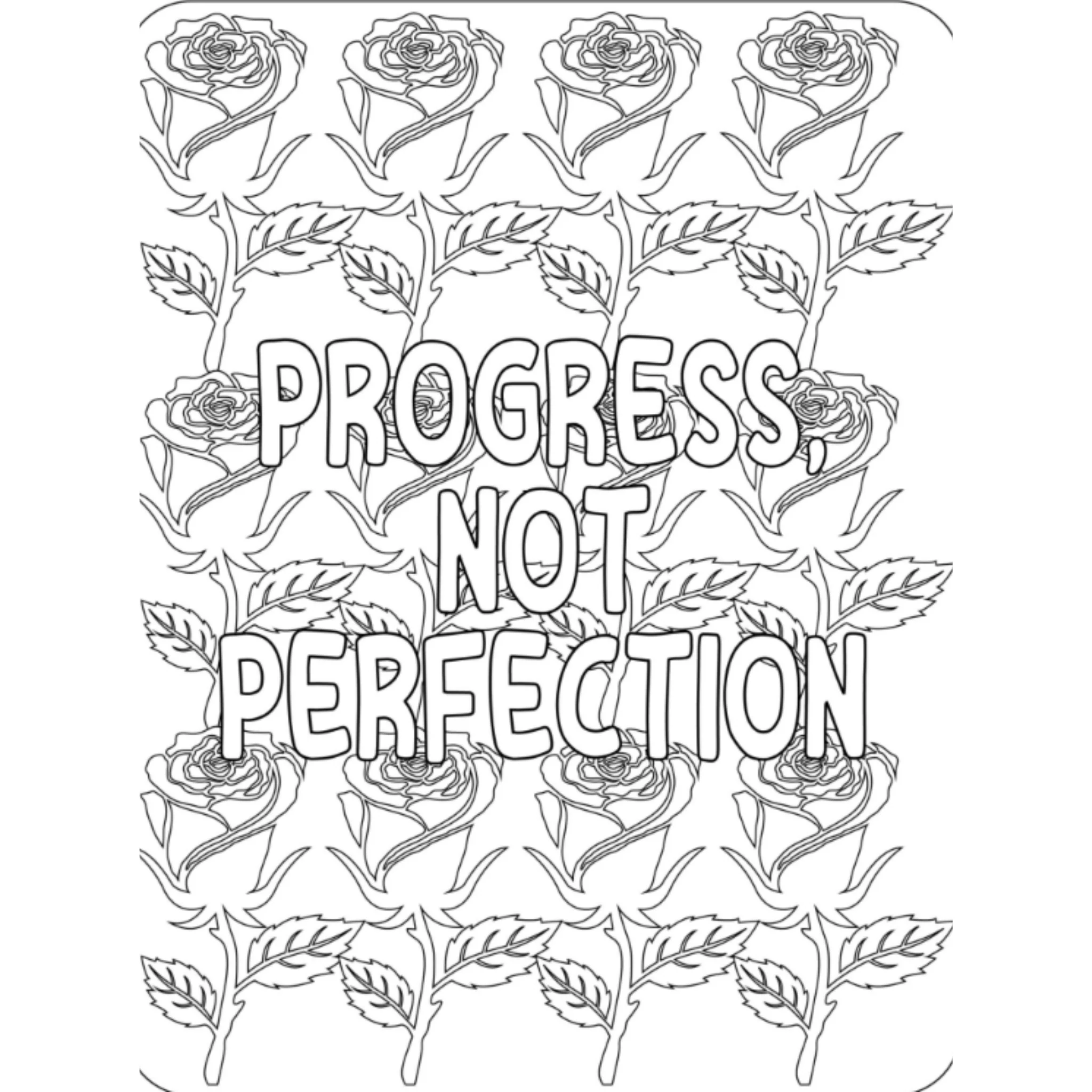 Motivational Floral Affirmation Coloring Book - Image 3