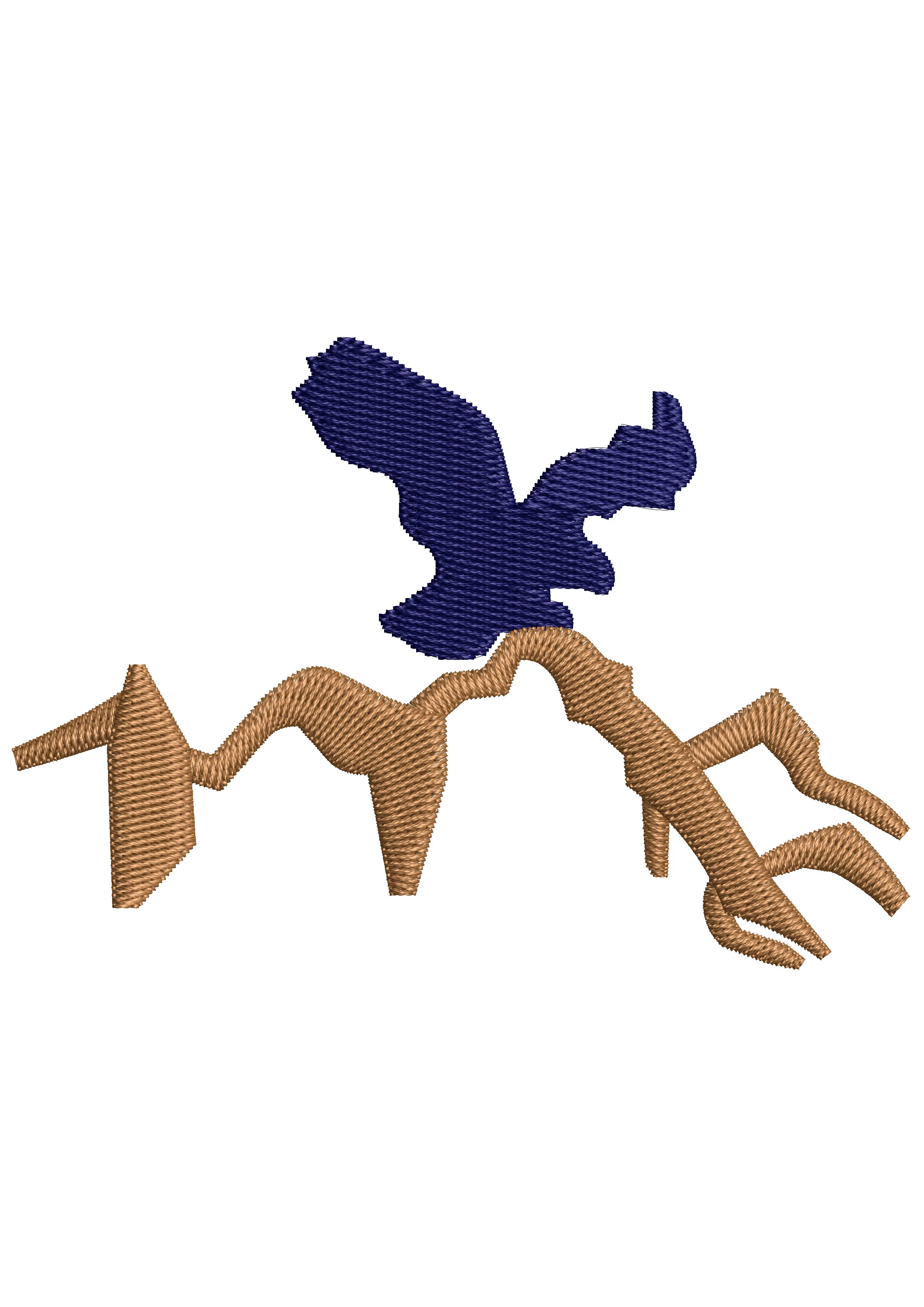 Mountain Eagle Embroidery Design