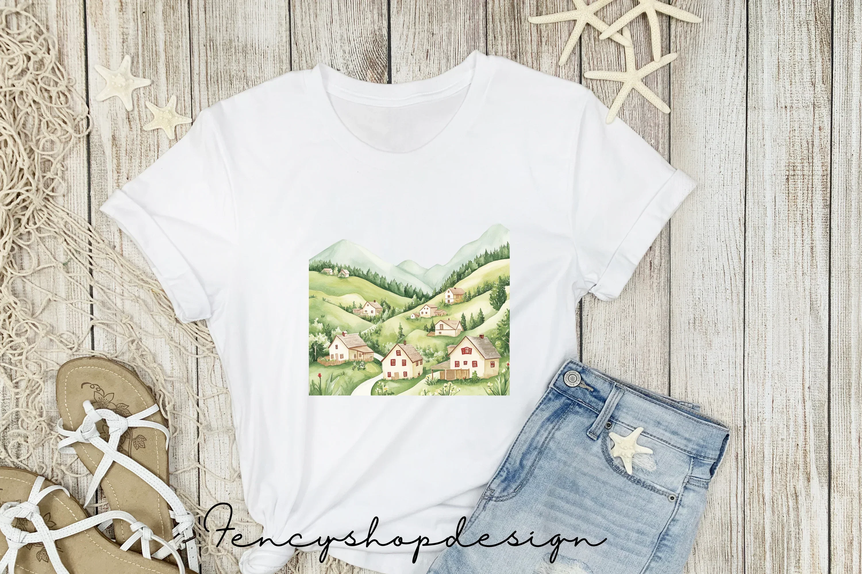 Mountain Village Clipart Bundle - Image 5