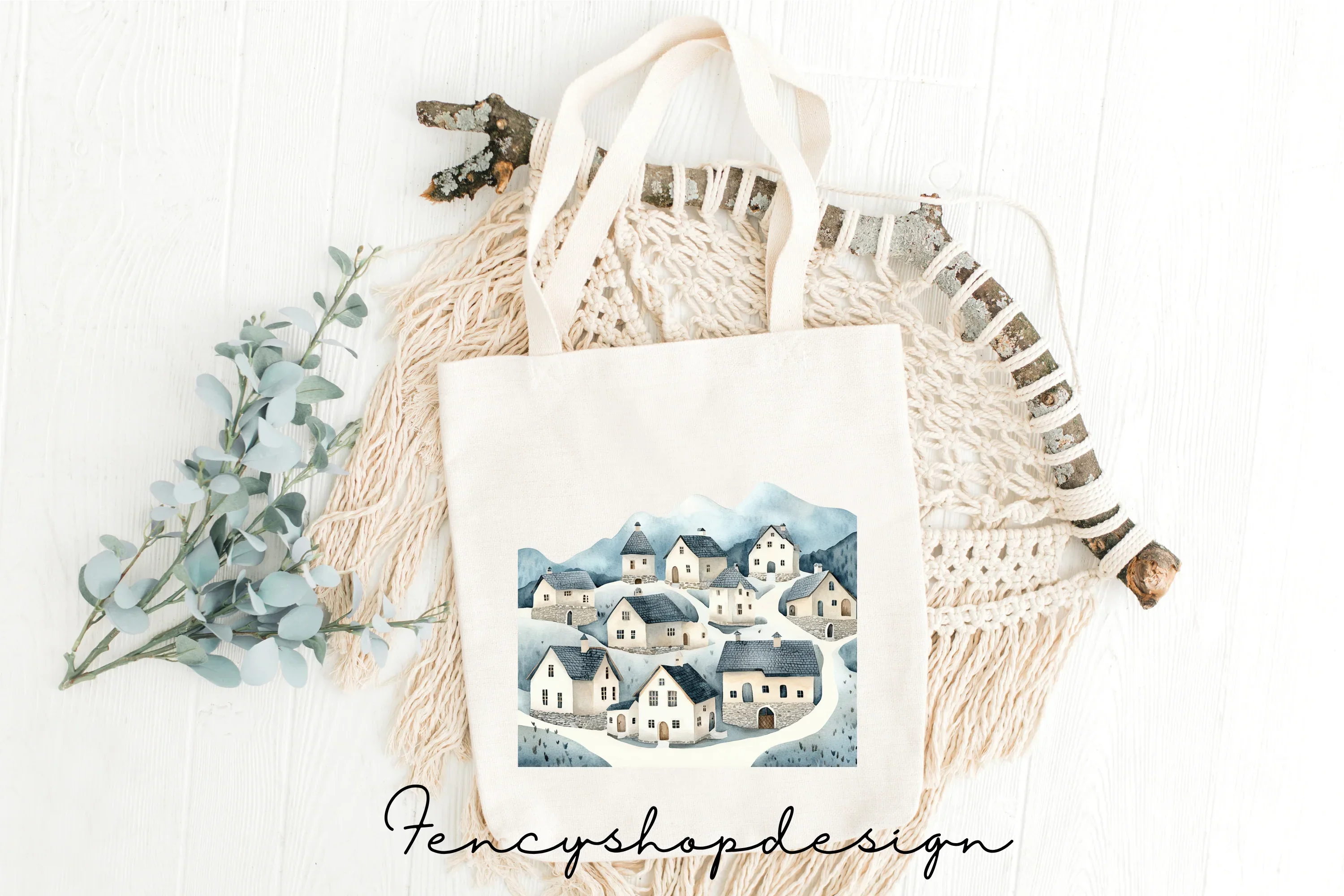 Mountain Village Clipart Bundle - Image 8