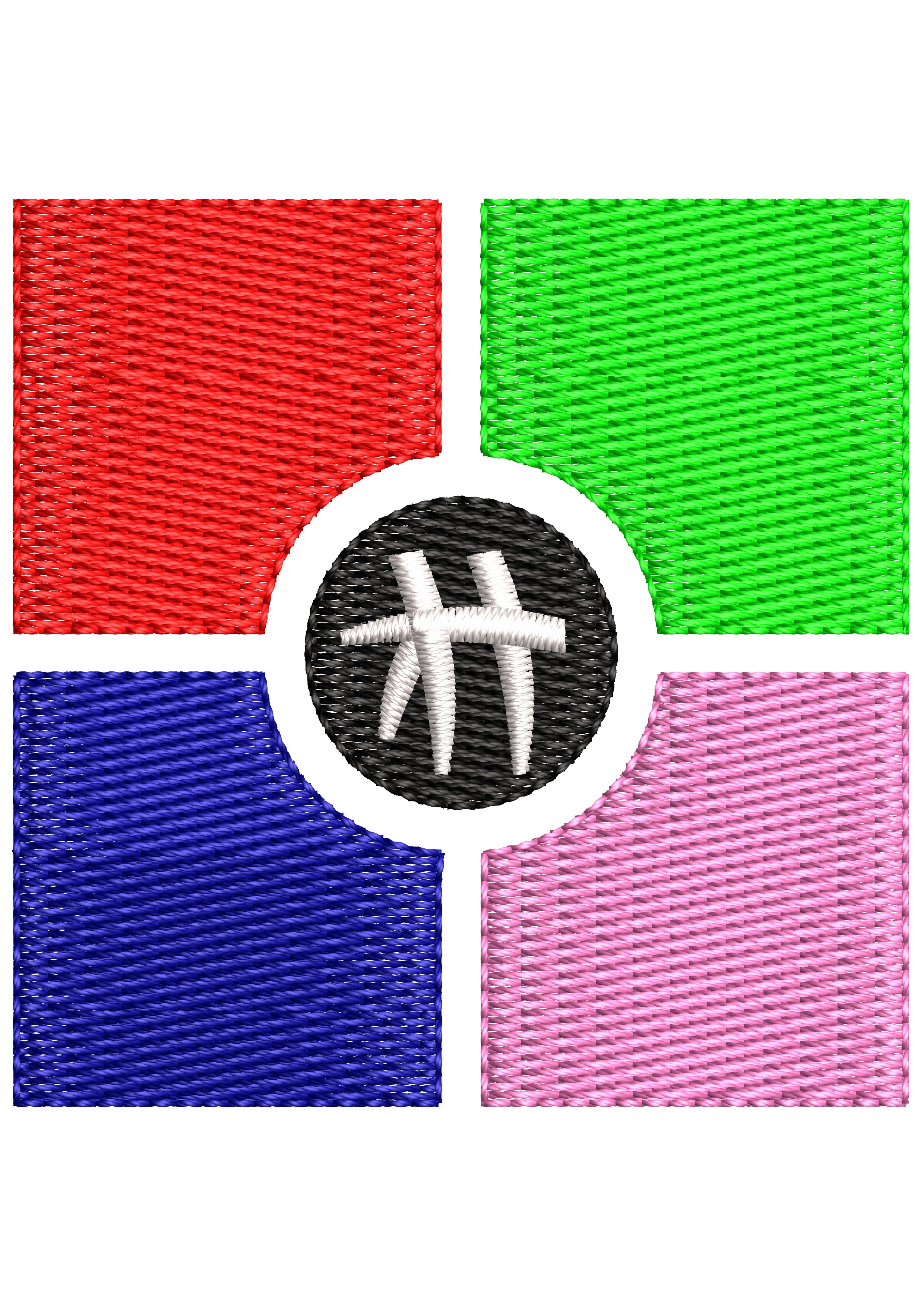 Multi Center Embroidery Design