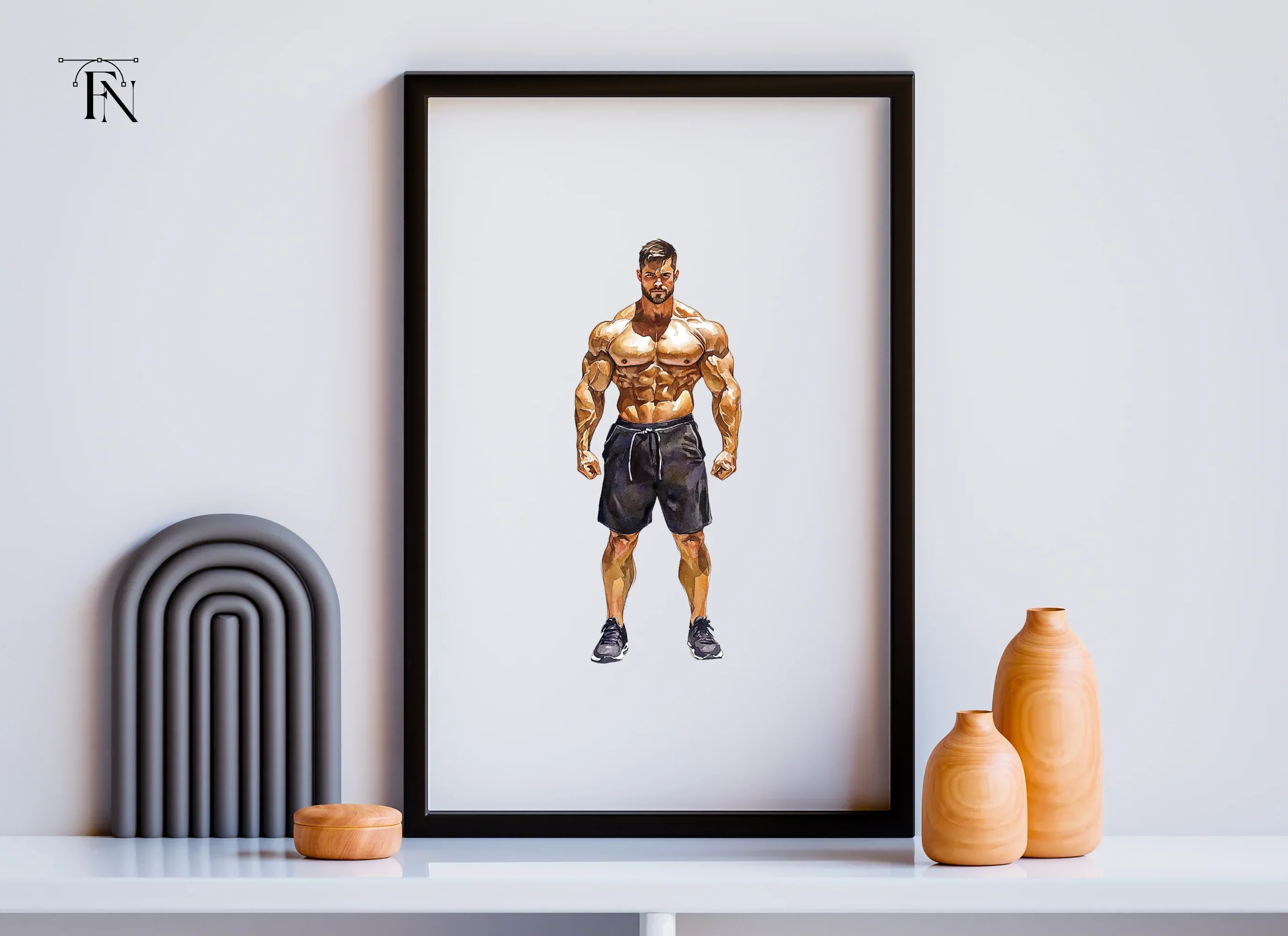 Muscular Men Fitness Clipart Bundle - Image 4