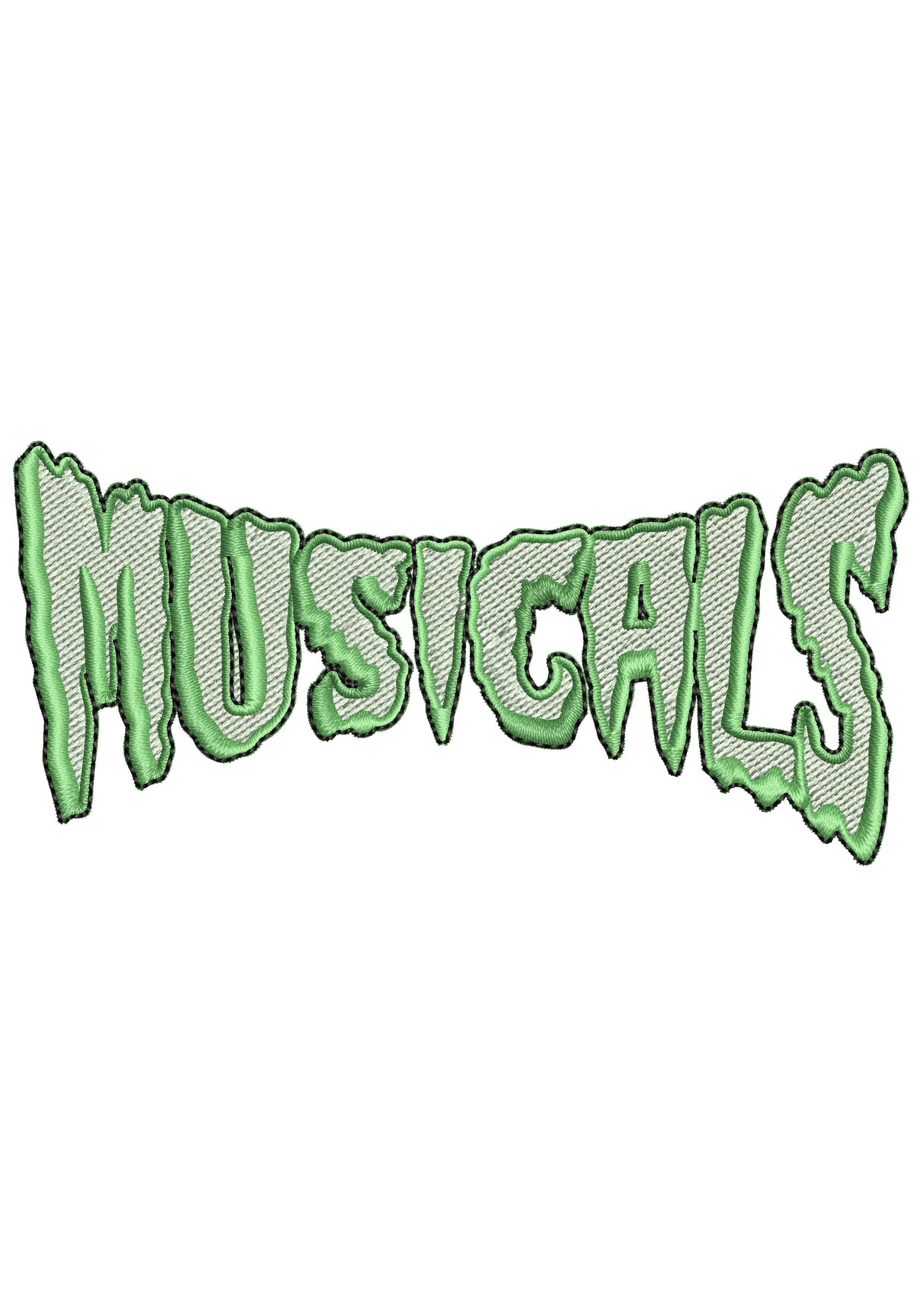 Musicals Embroidery Design