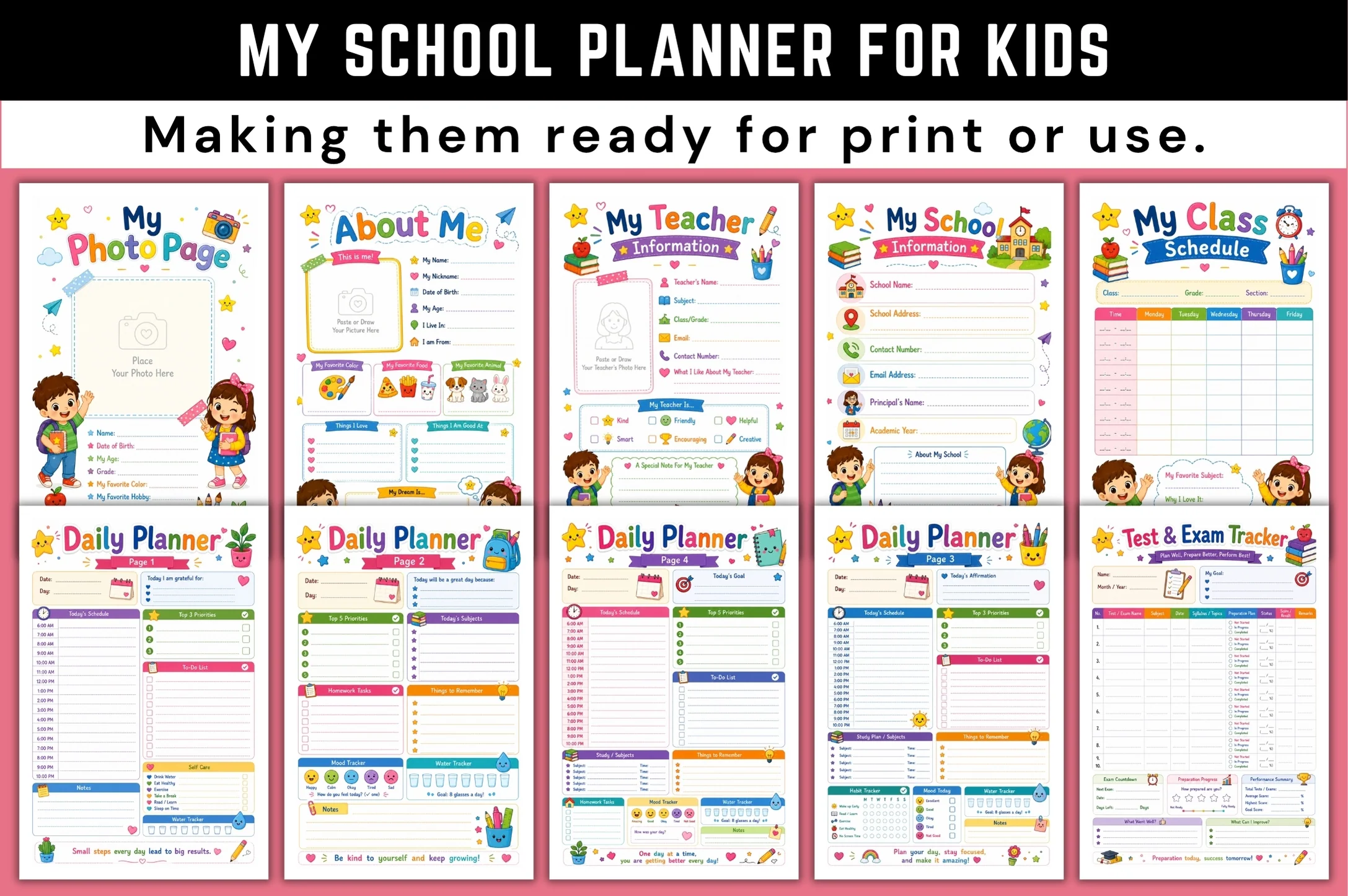 My School For Kids Planner - Image 2