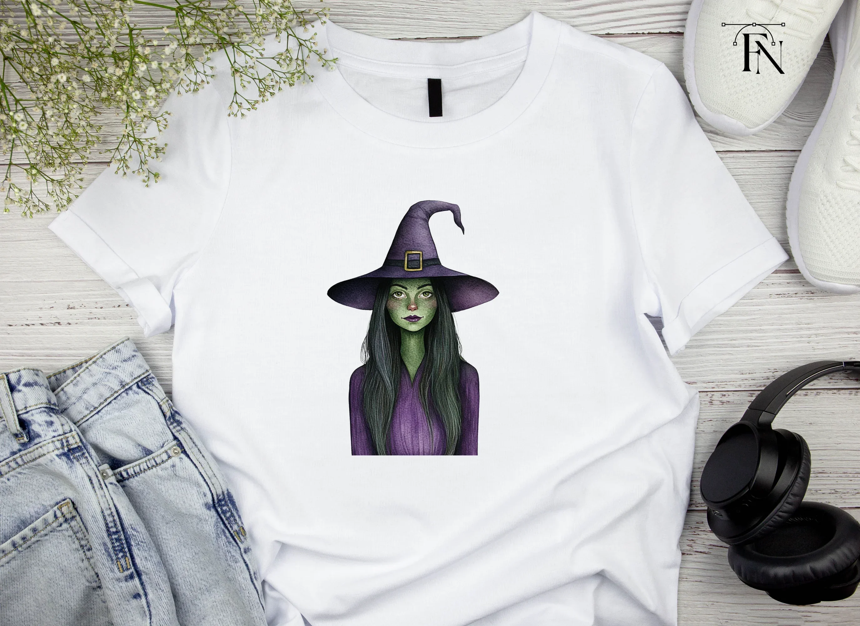 Mysterious Witch Portraits Clipart Bundle - Image 5