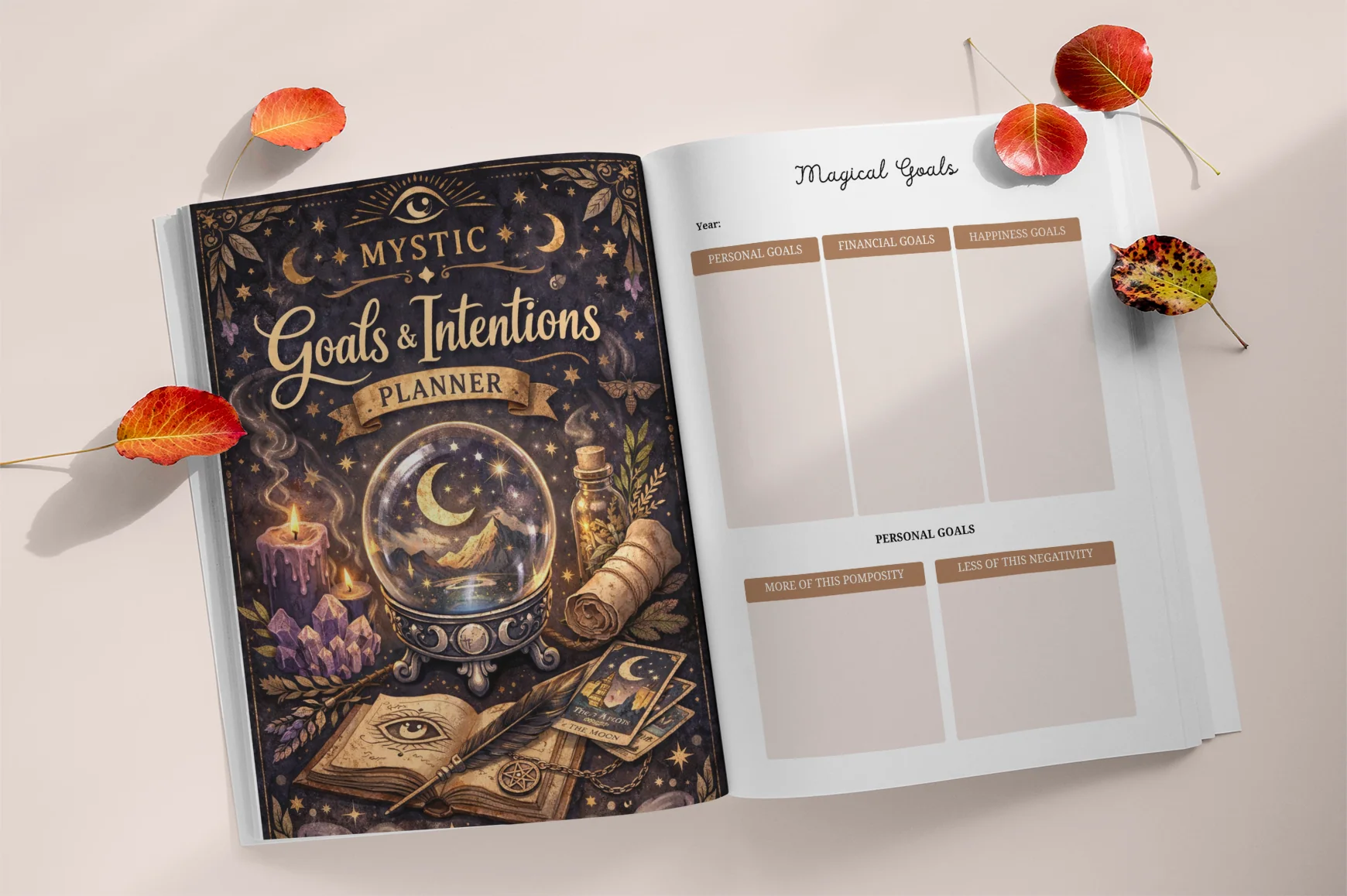 Mystic Witchy Goal Intentions Planner - Image 2