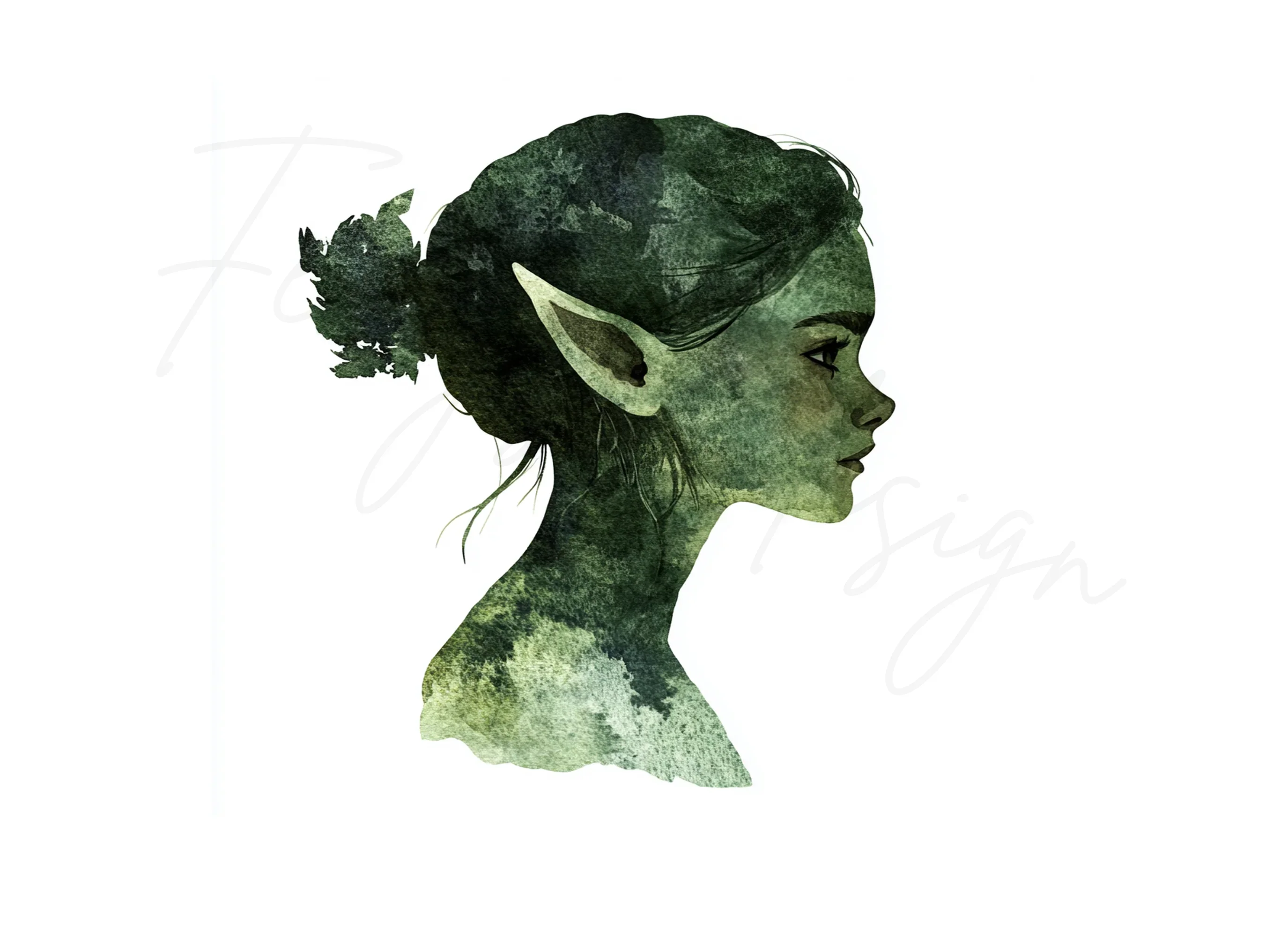 Mystical Forest Elf Clipart Bundle - Image 2