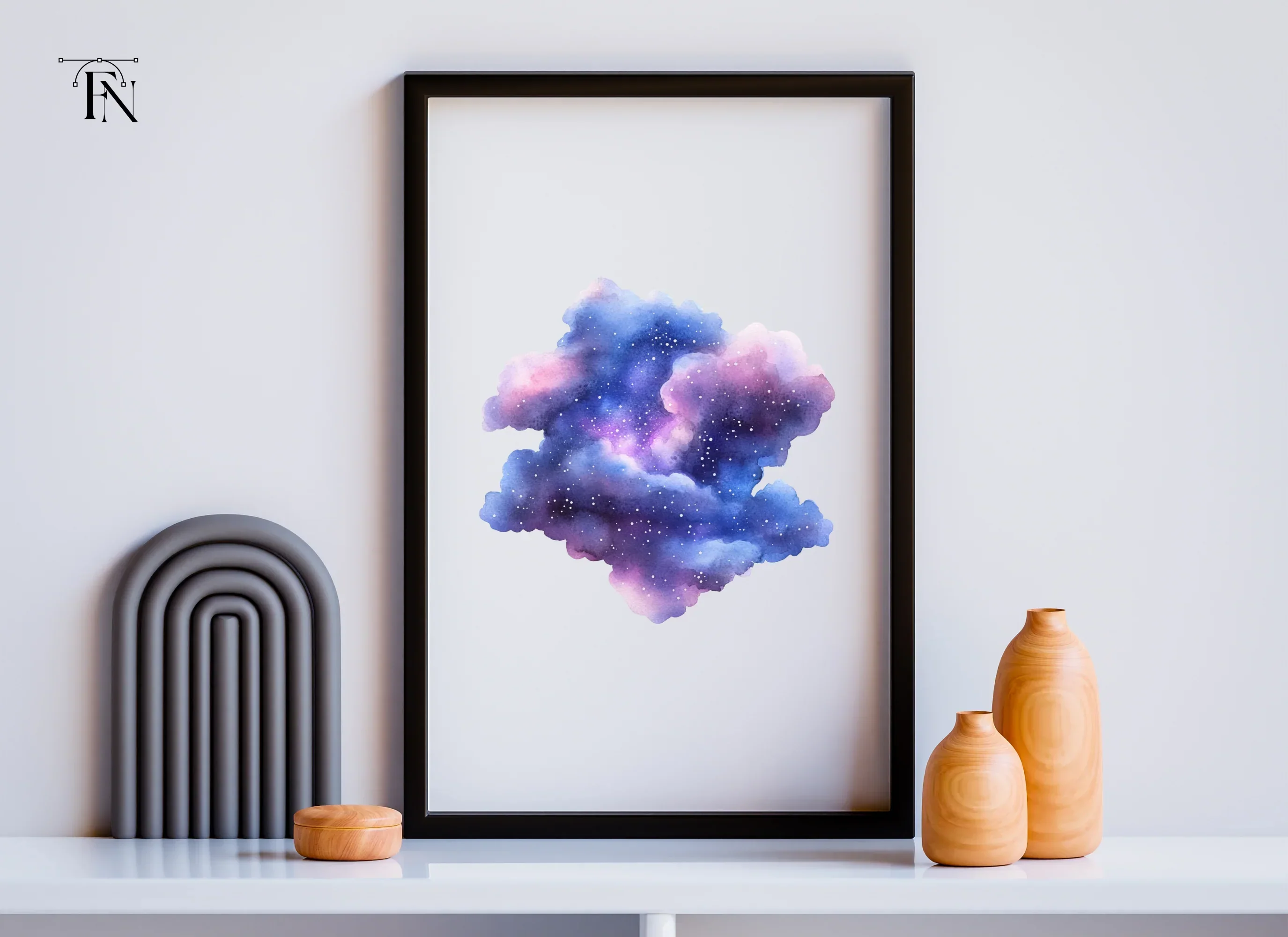 Mystical Galaxy Cloud Clipart Bundle - Image 4