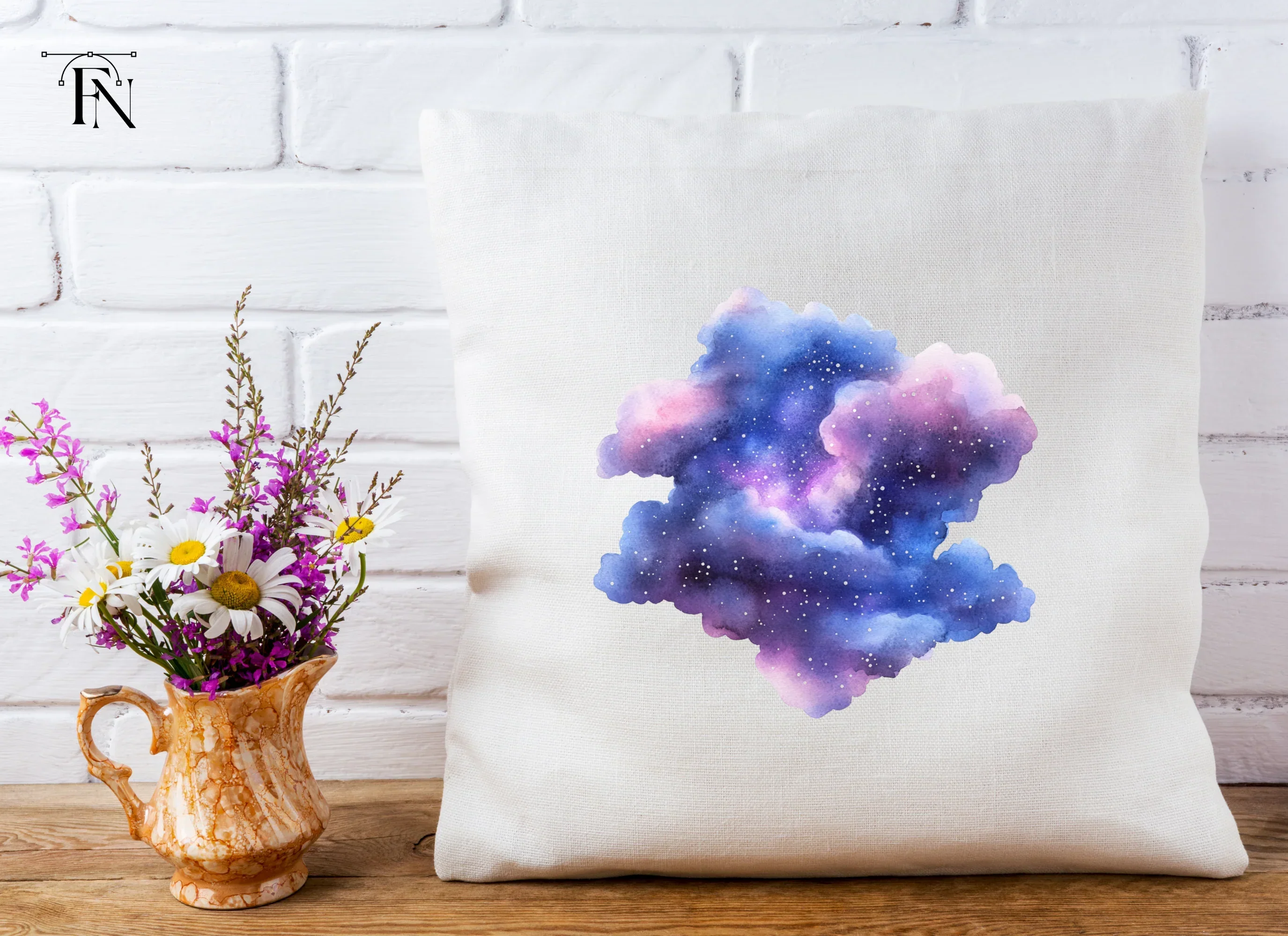 Mystical Galaxy Cloud Clipart Bundle - Image 5
