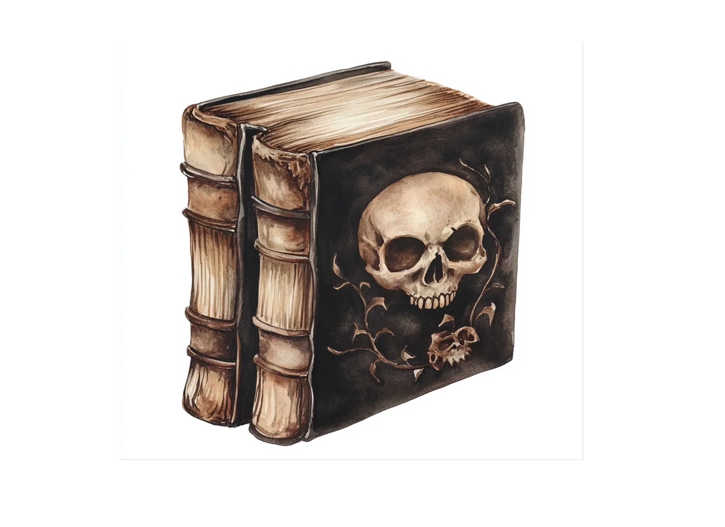 Mystical Skull Grimoire Clipart Bundle - Image 2
