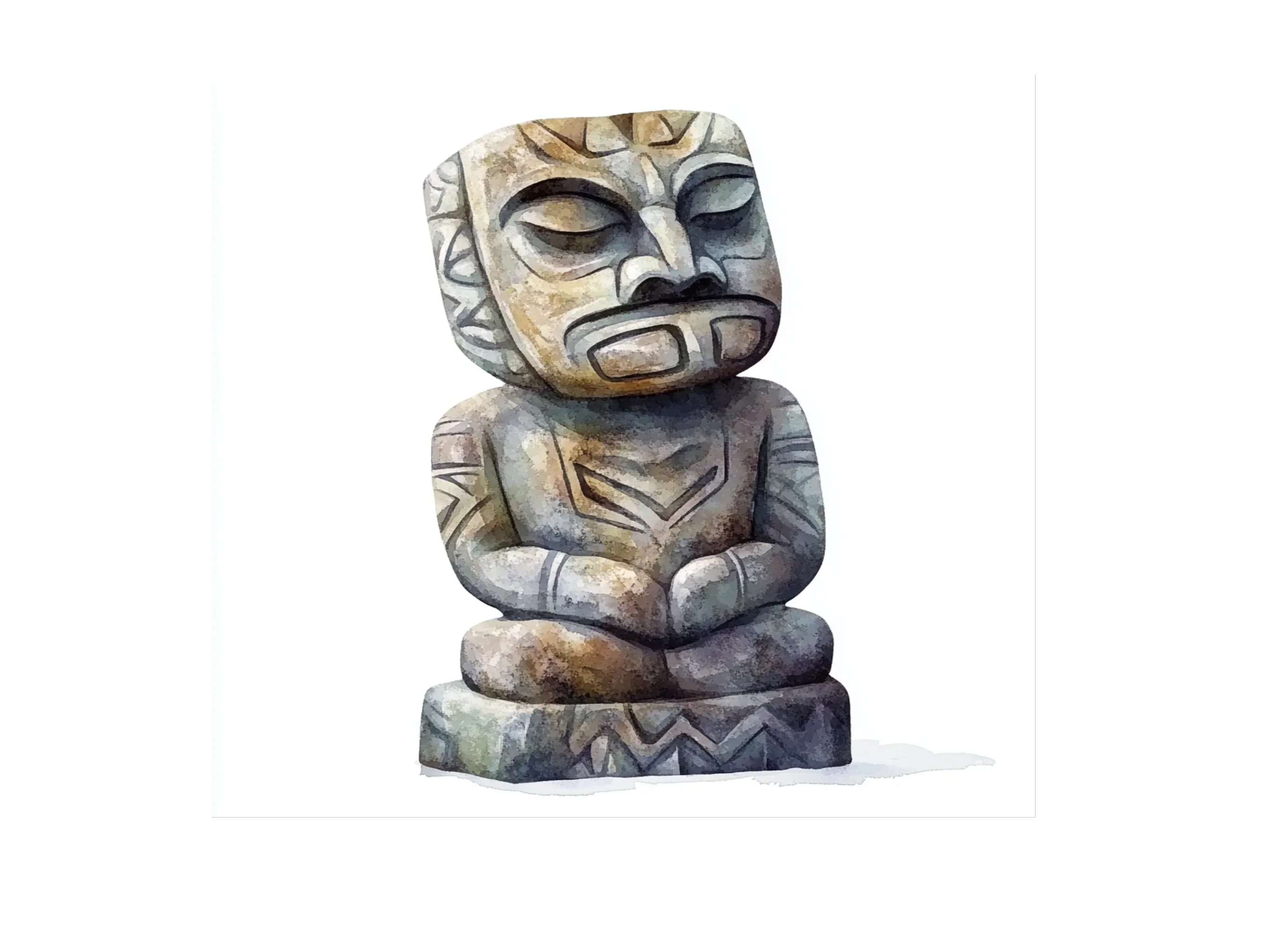 Mystical Stone Idols Clipart Bundle - Image 3