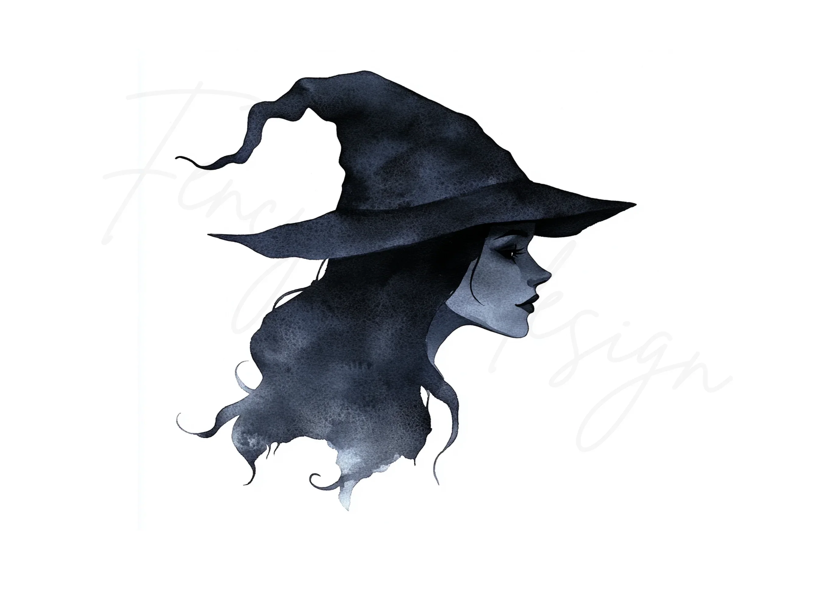 Mystical Witch Silhouette Clipart Bundle - Image 3