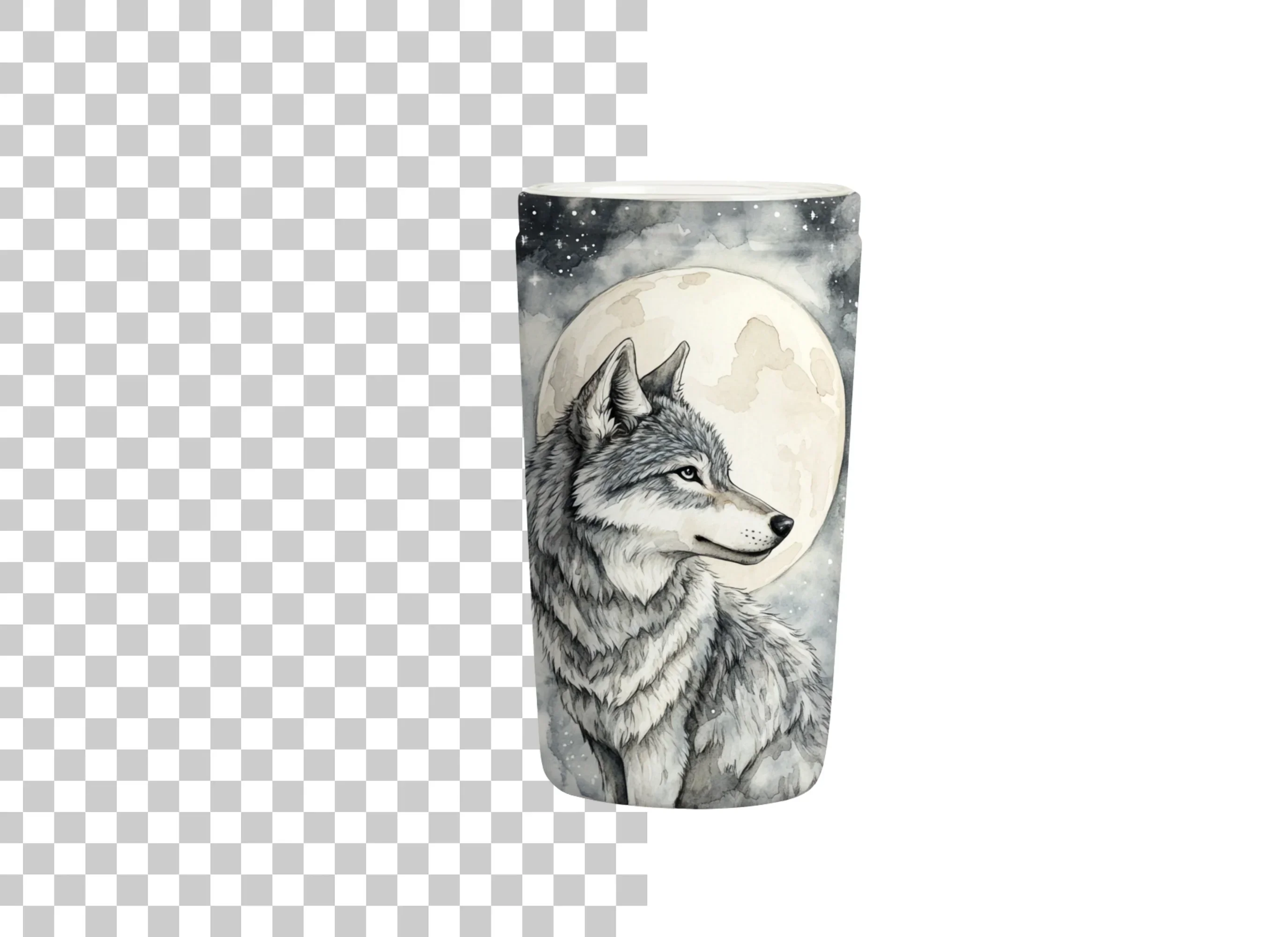 Mystical Wolf Moon Tumbler Clipart Bundle - Image 2