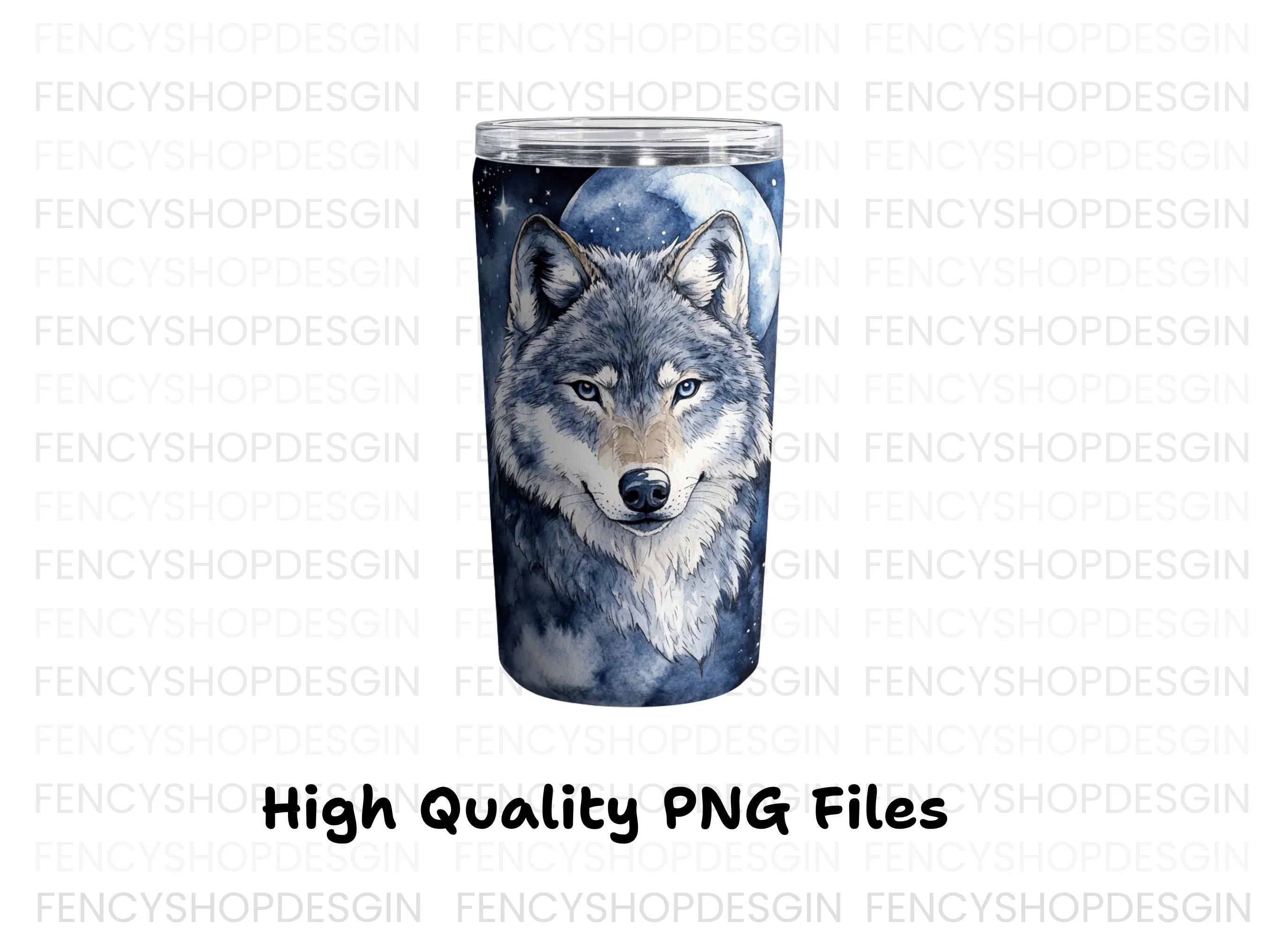 Mystical Wolf Moon Tumbler Clipart Bundle - Image 4