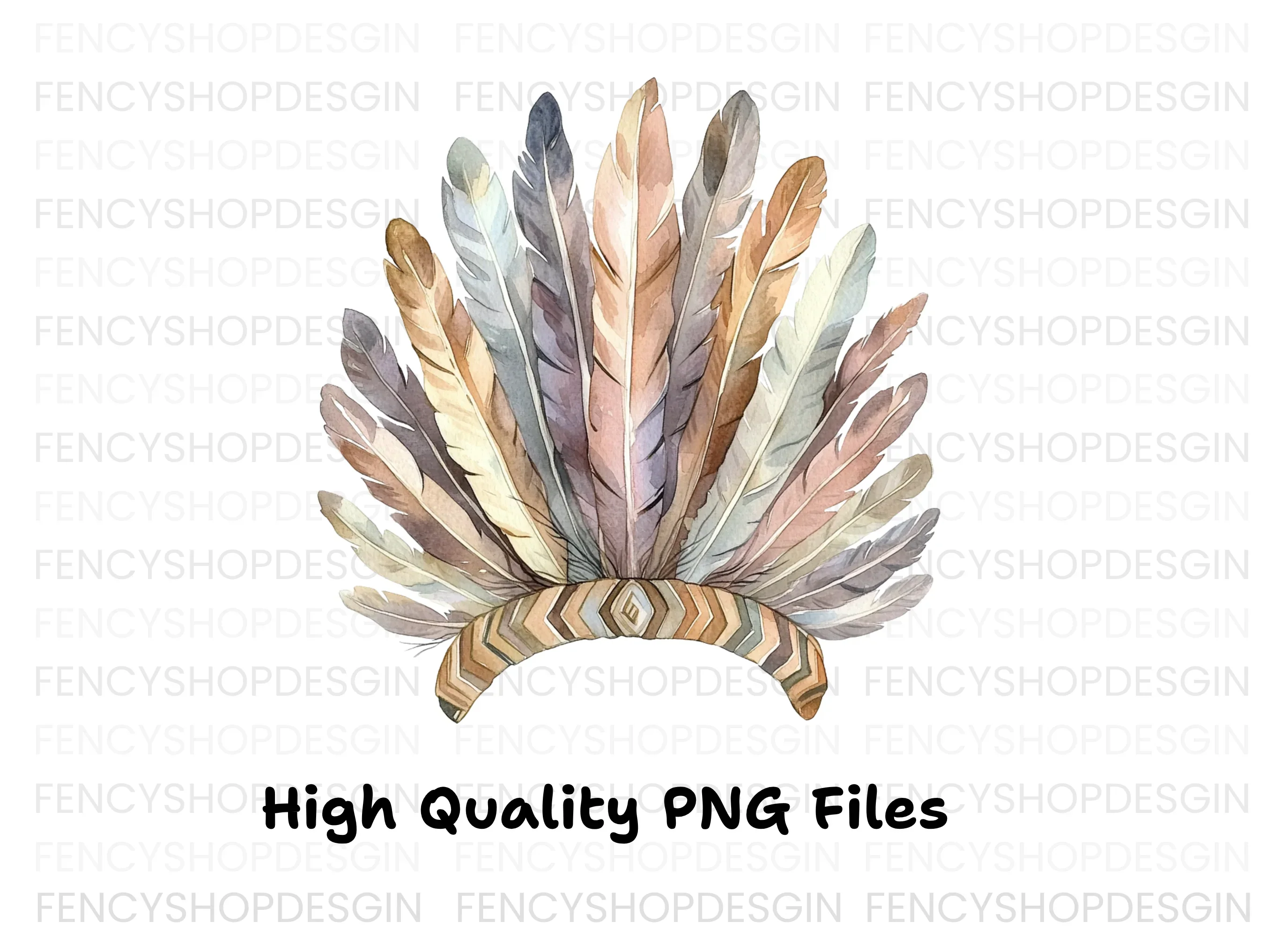 Native American Headdress Clipart Bundle - Image 2