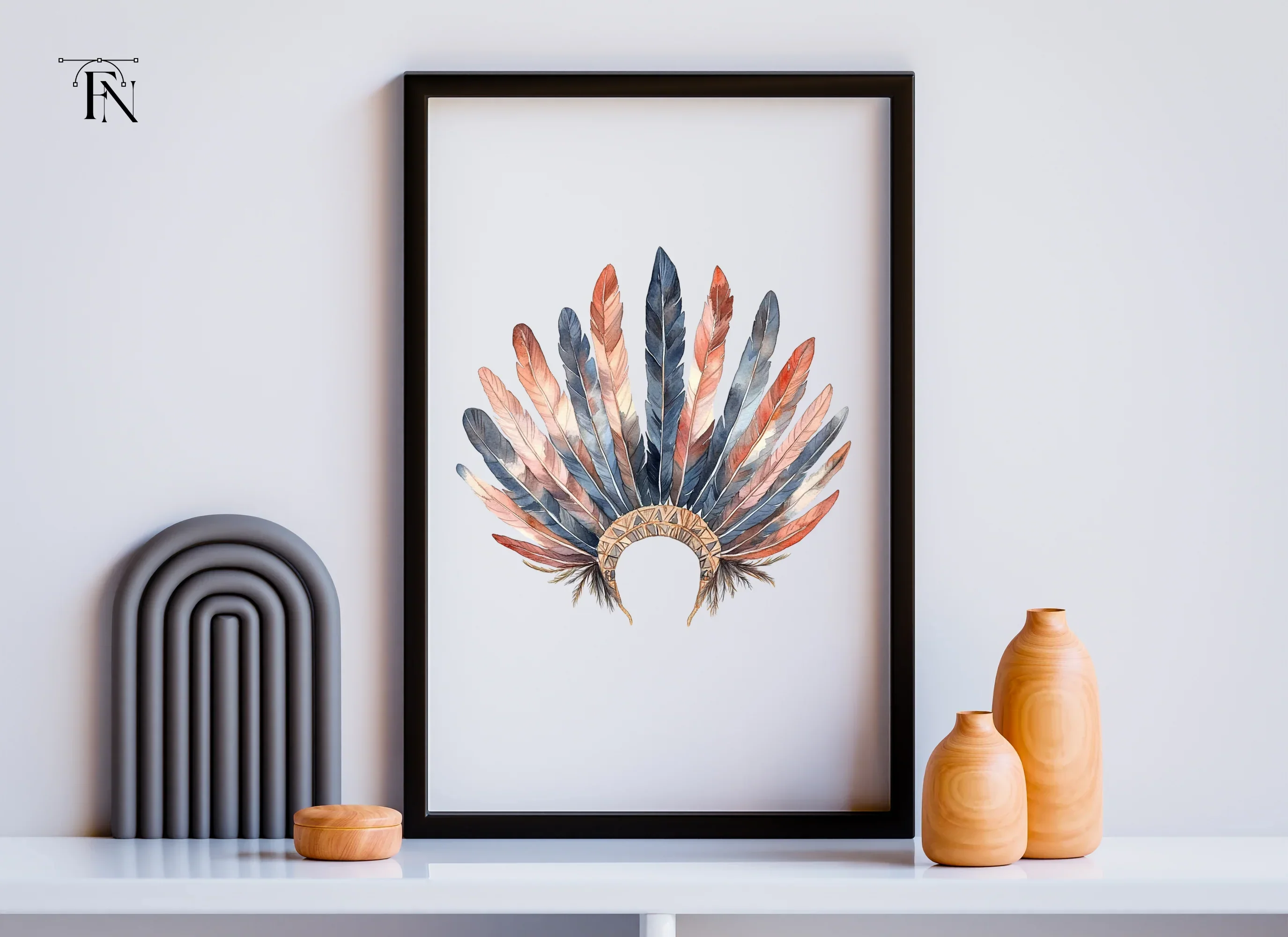 Native American Headdress Clipart Bundle - Image 4