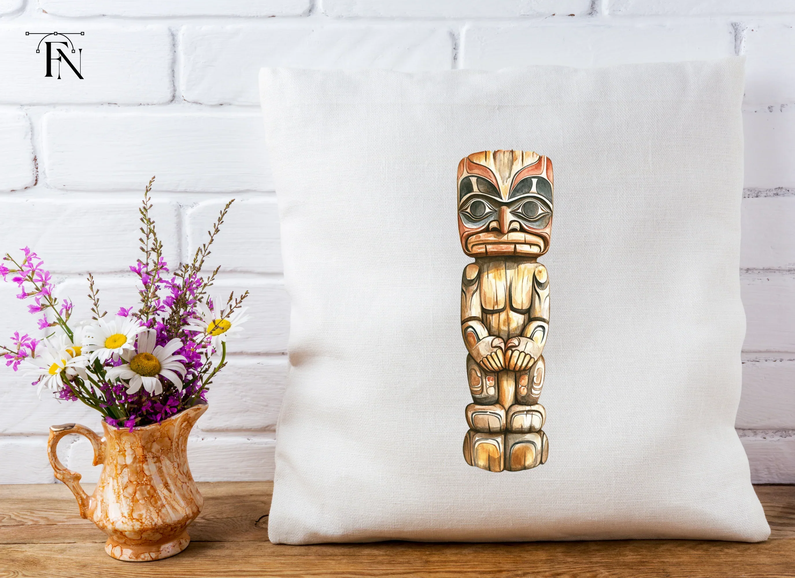 Native American Totem Pole Clipart Bundle - Image 5