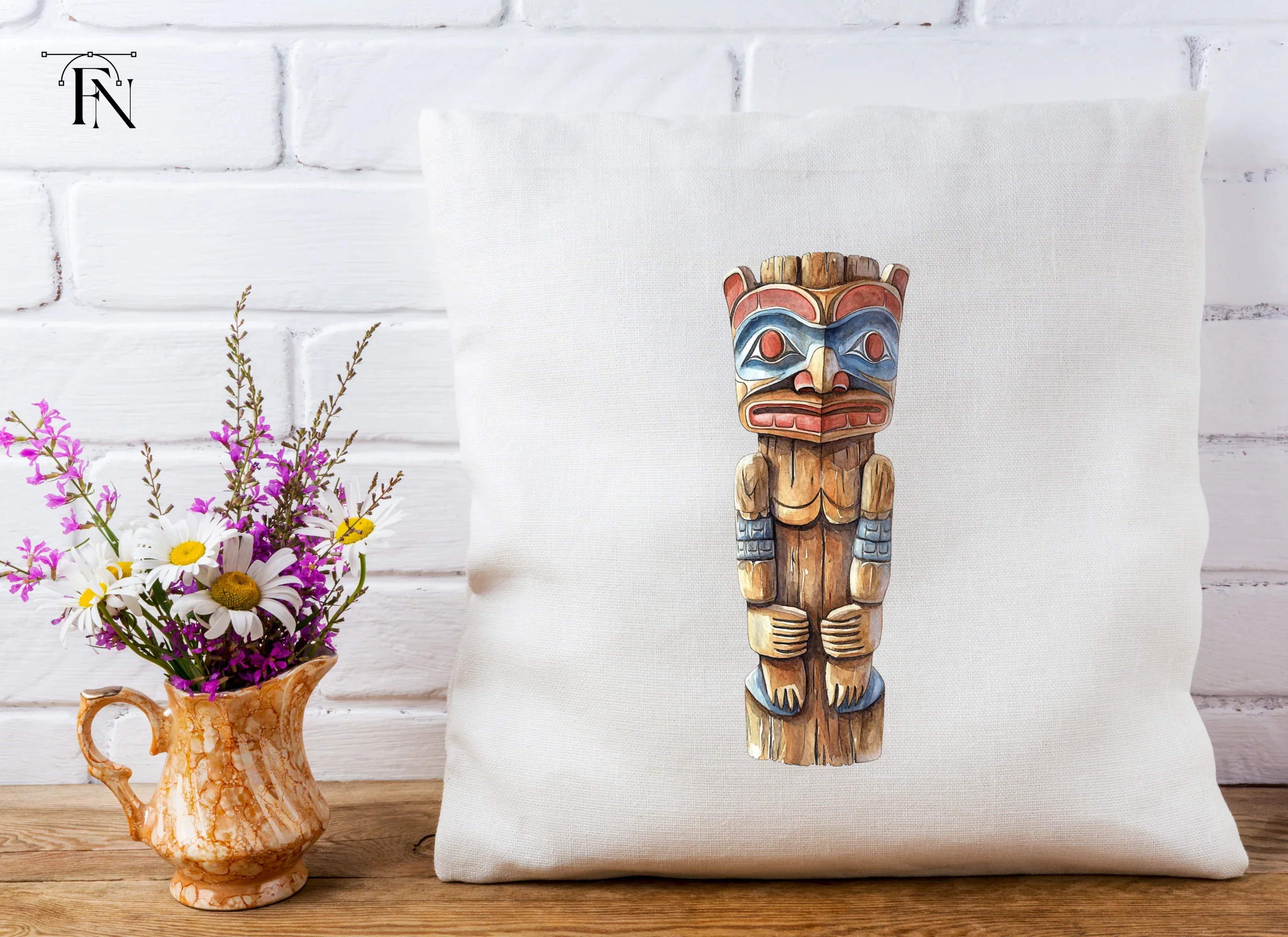 Native American Totem Pole Clipart Bundle - Image 4