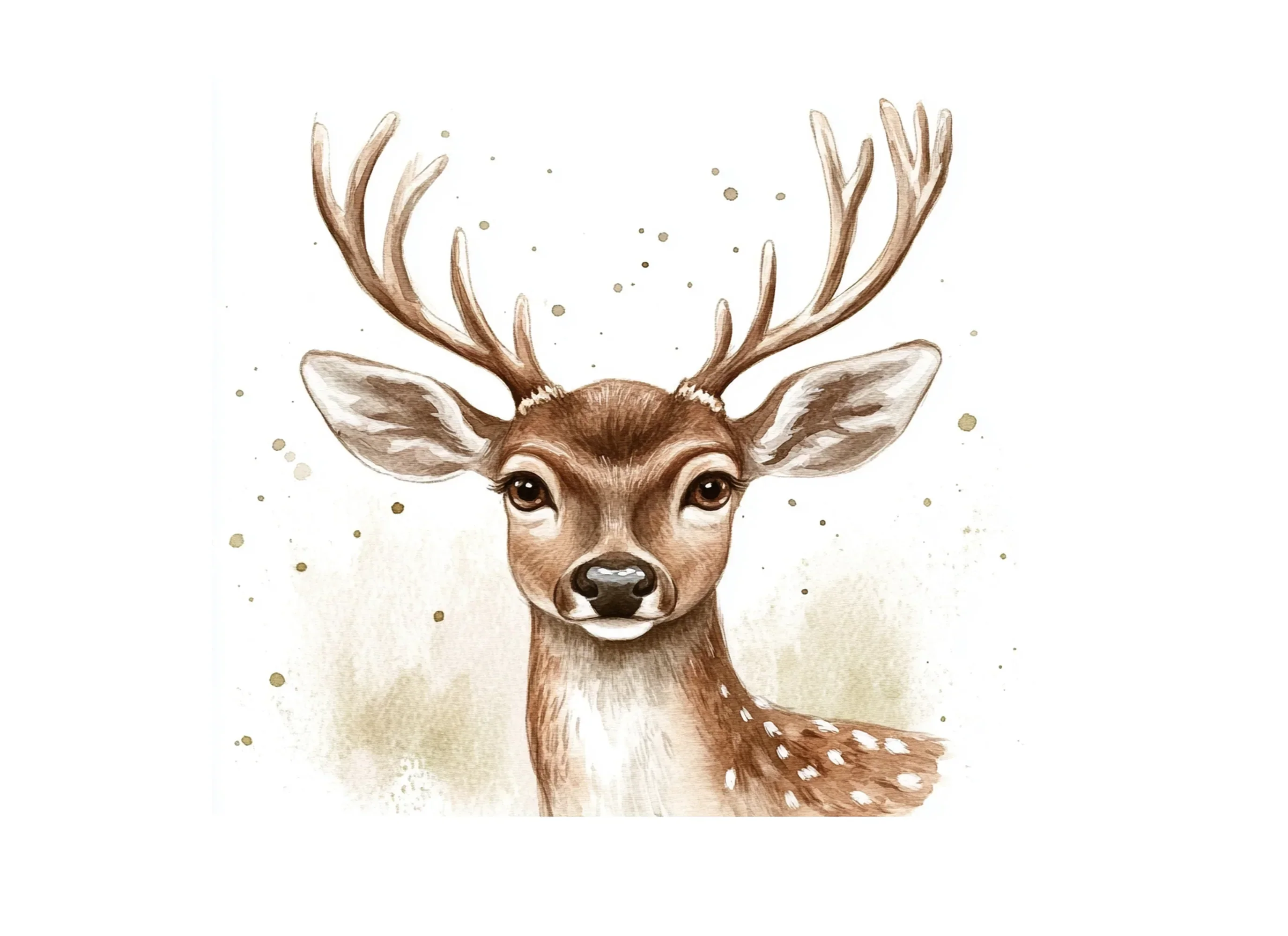 Natural Deer Head Clipart Bundle - Image 3
