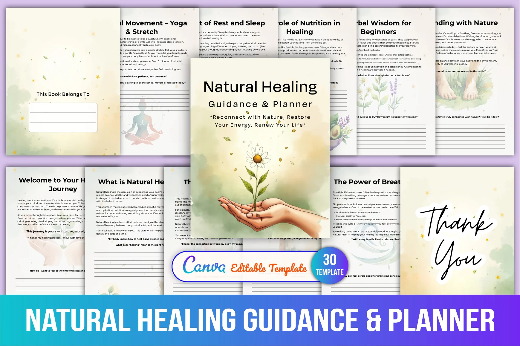 Natural Healing Guidance Planner