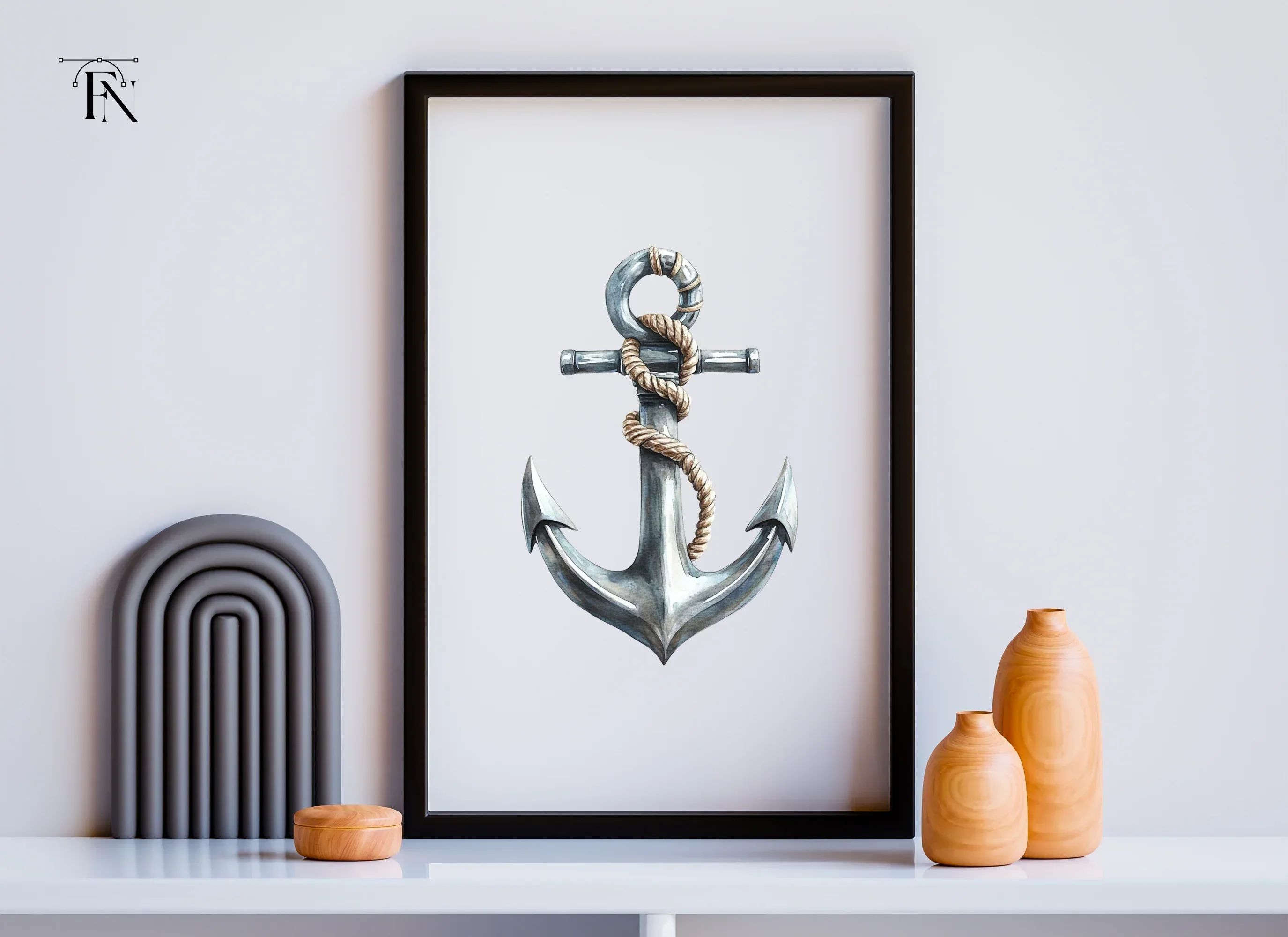 Nautical Anchor Clipart Bundle - Image 3