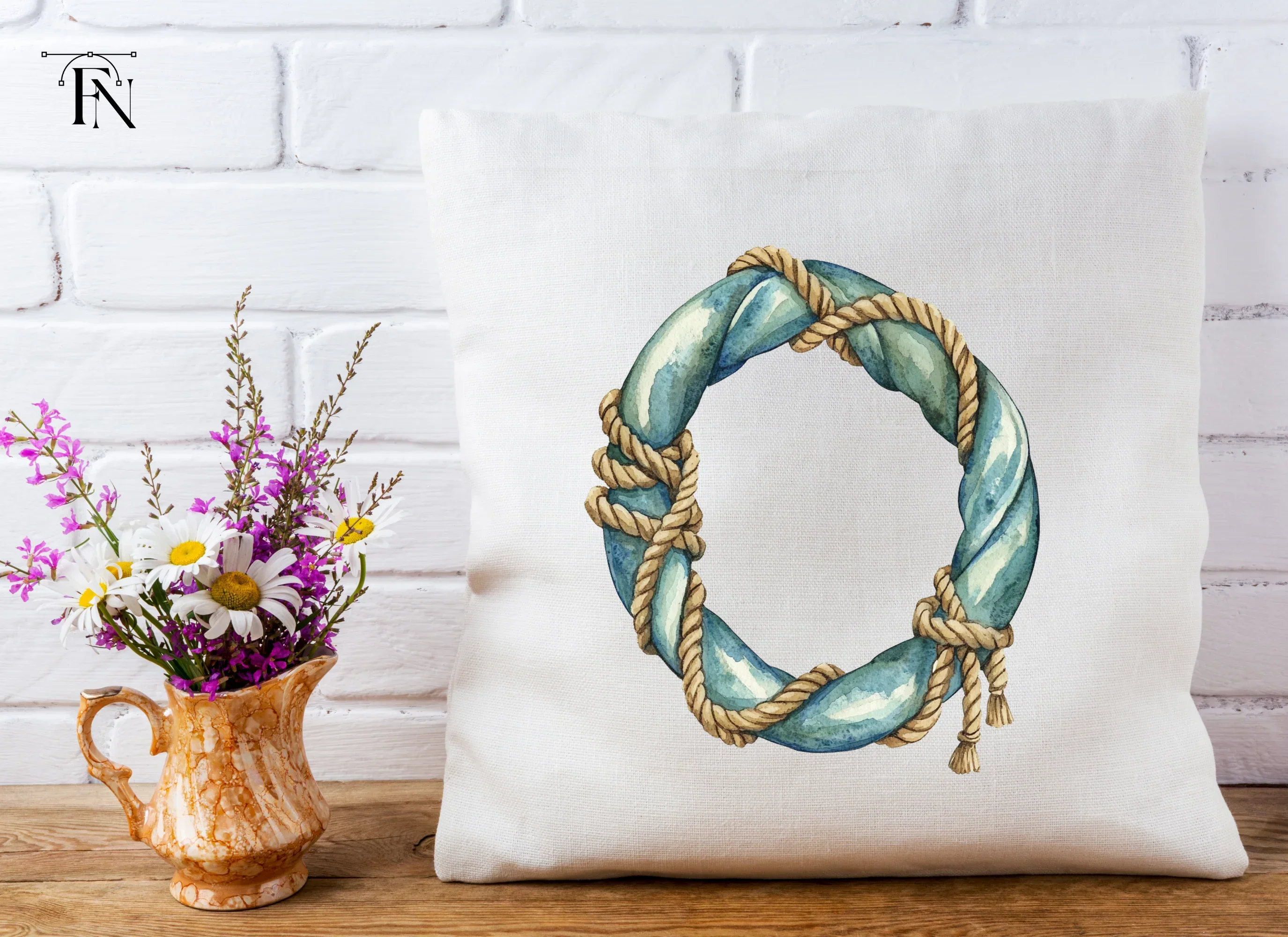 Nautical Rope Wreath Clipart Bundle - Image 5