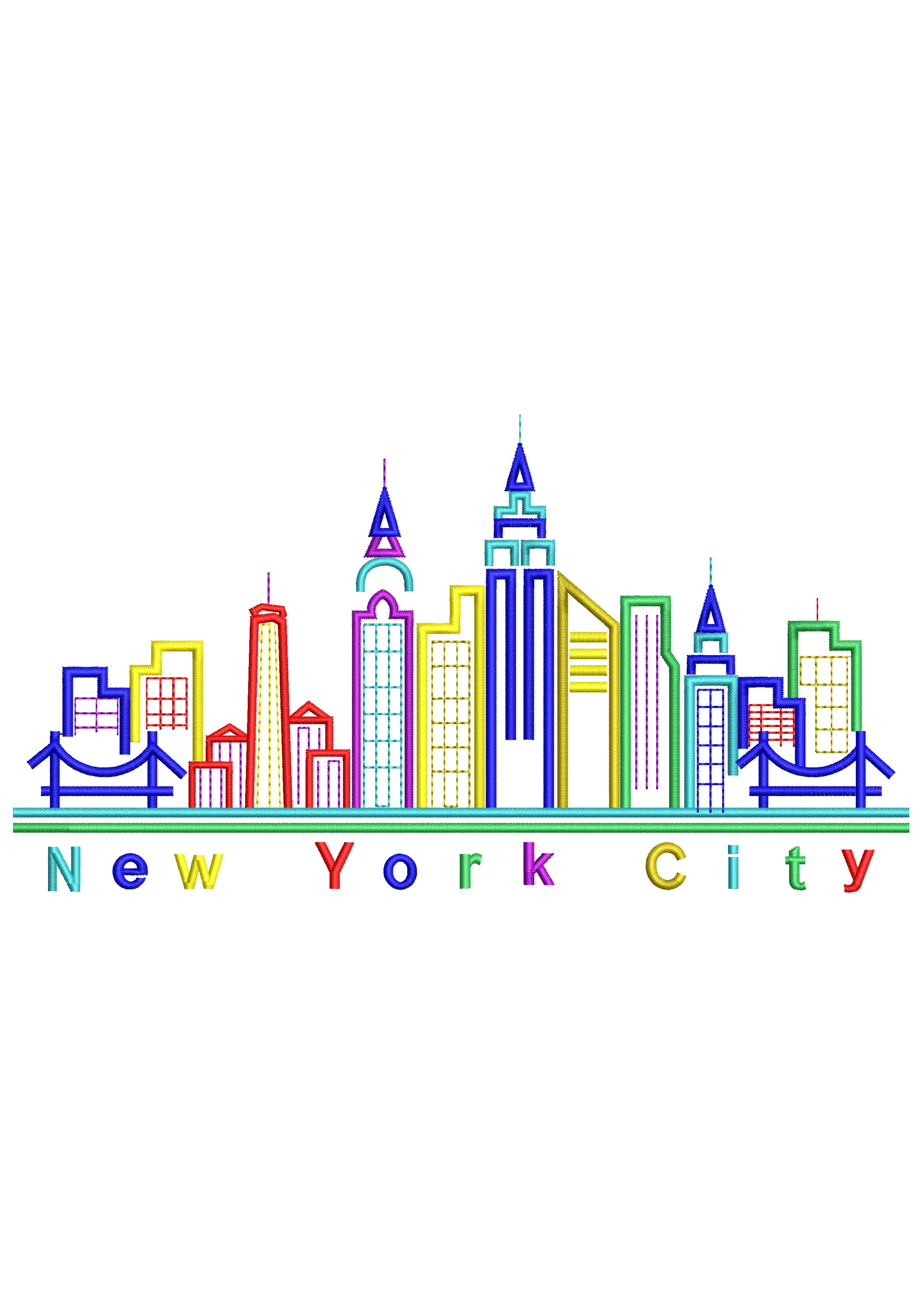 New York City Embroidery Design