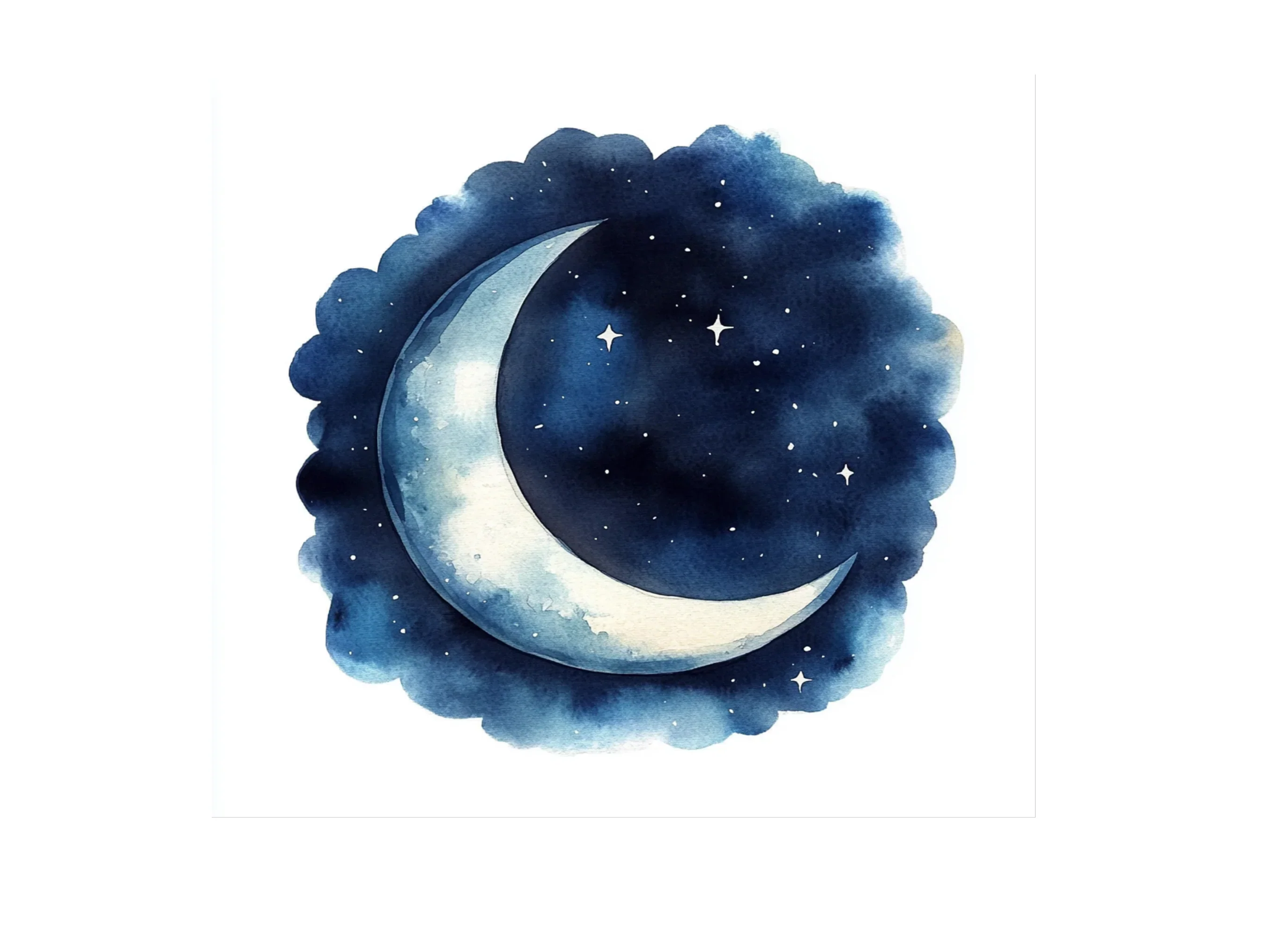 Night Sky Moon Clipart Bundle - Image 2