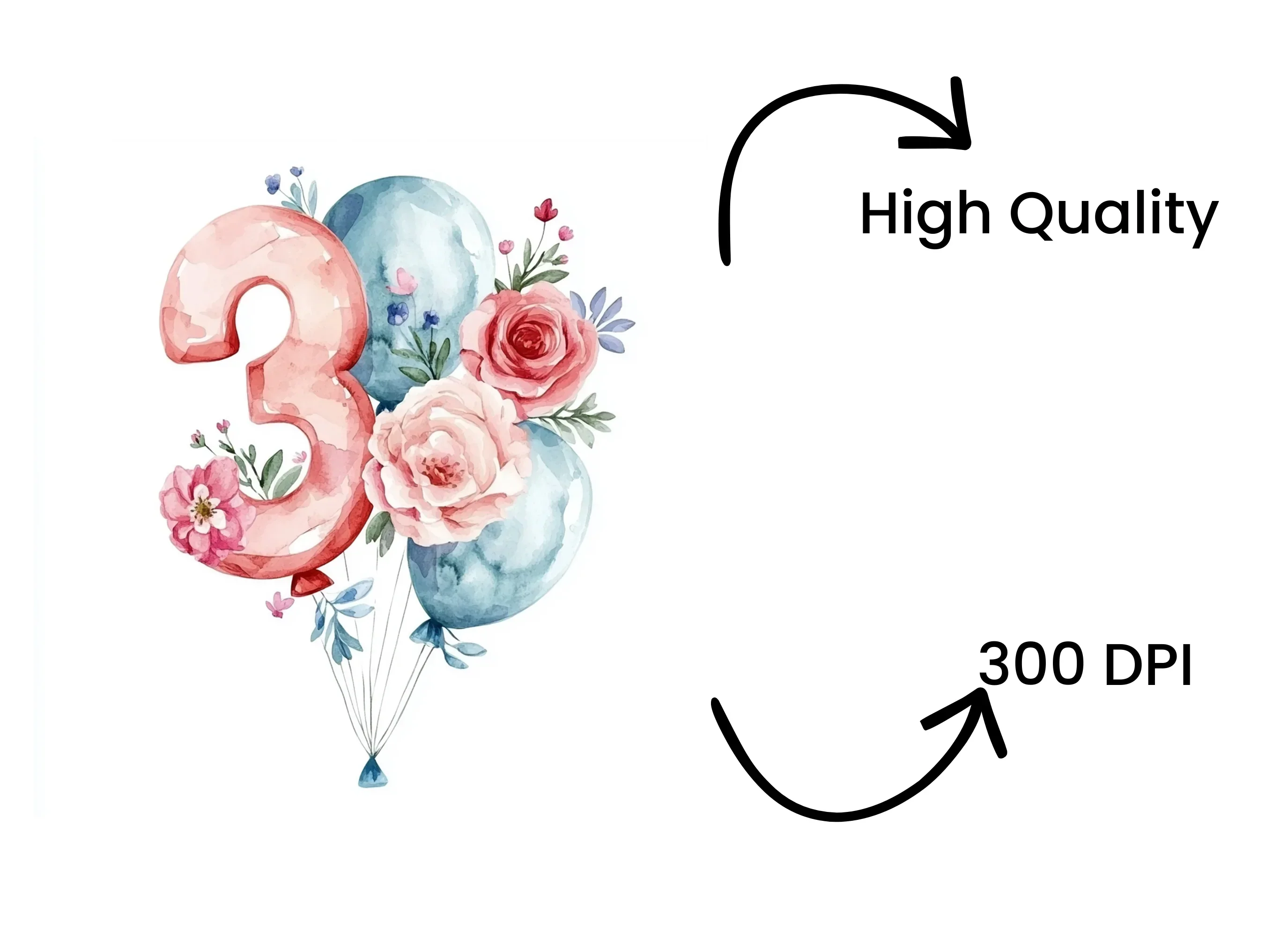 Number Balloons Clipart Bundle - Image 4