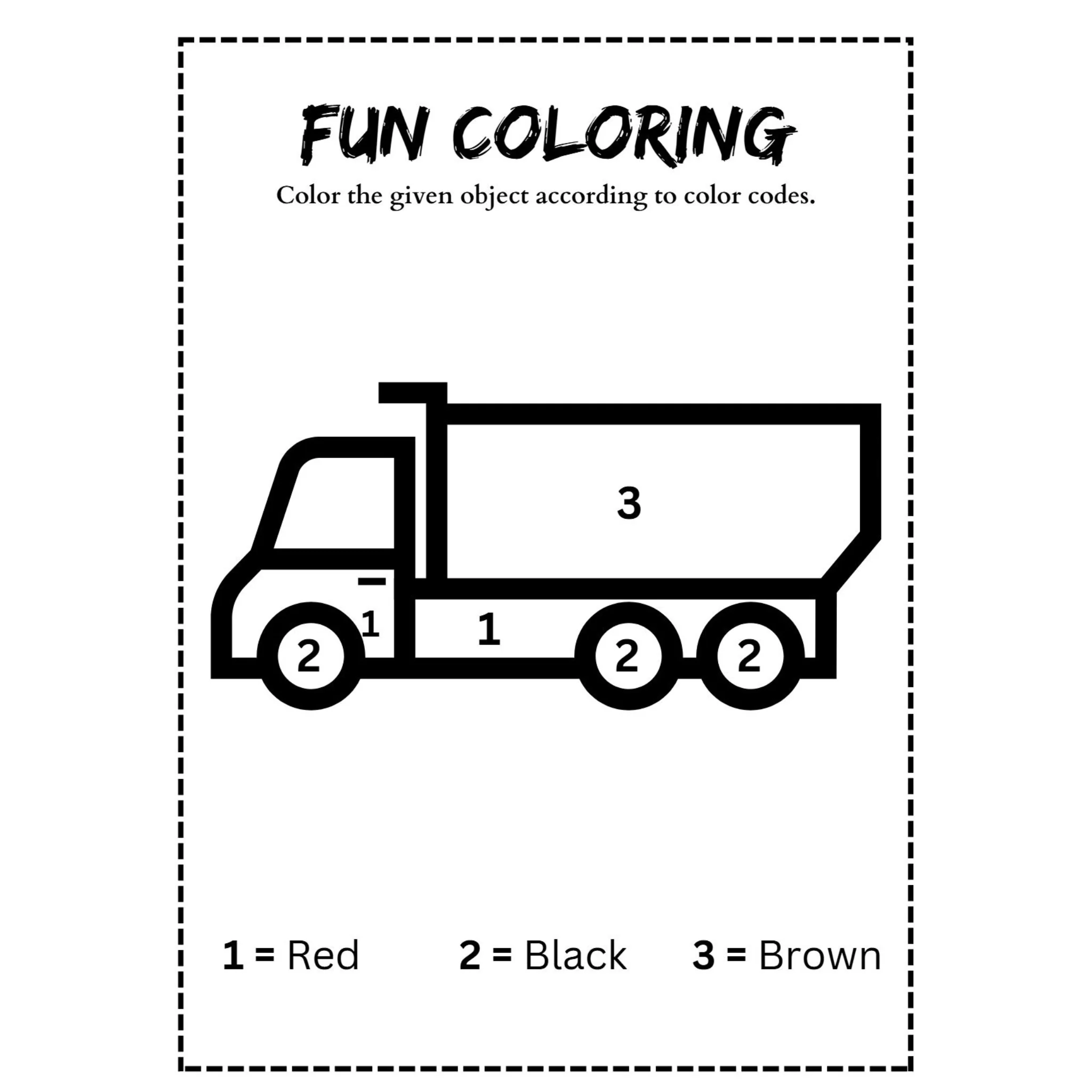 Number Code Coloring Worksheets - Image 3