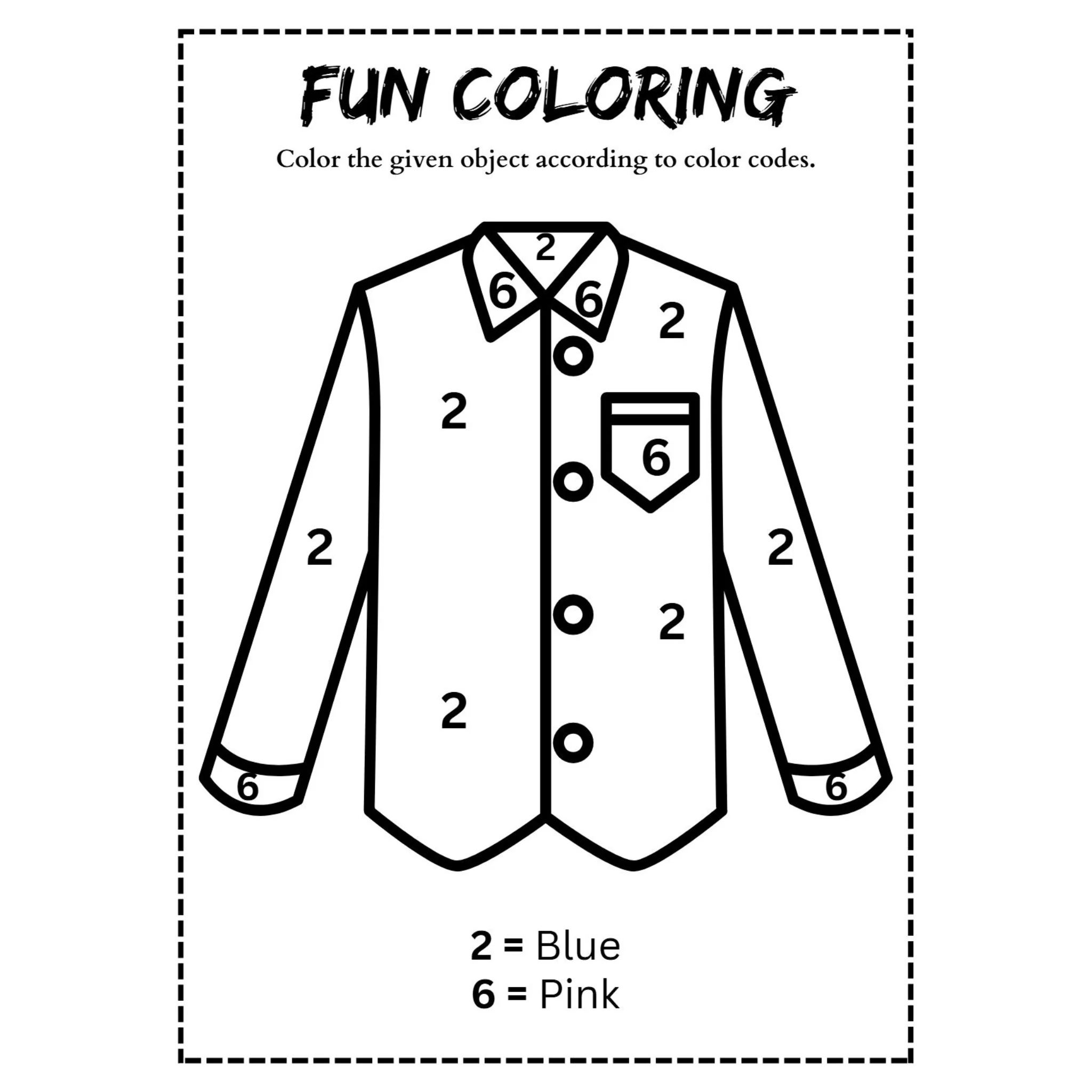 Number Code Coloring Worksheets - Image 4