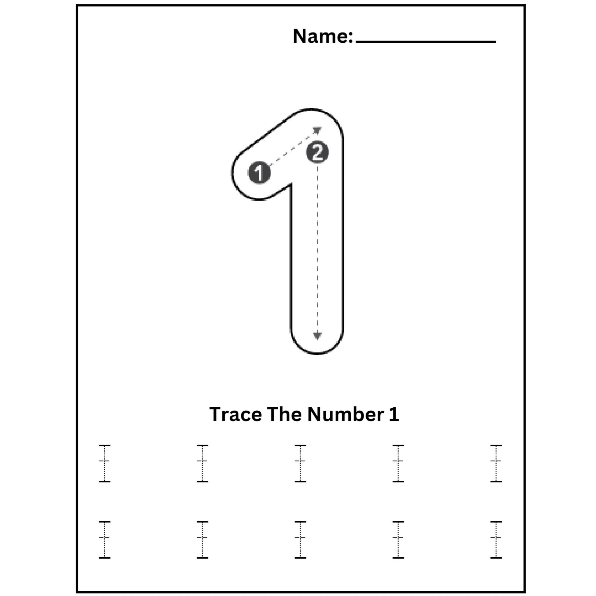 Number Tracing and Coloring Book - Image 2