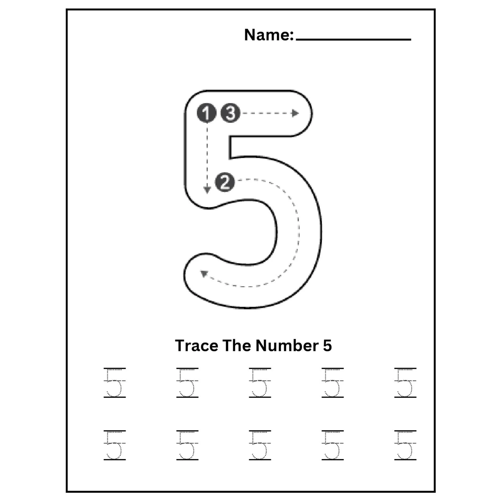 Number Tracing and Coloring Book - Image 5