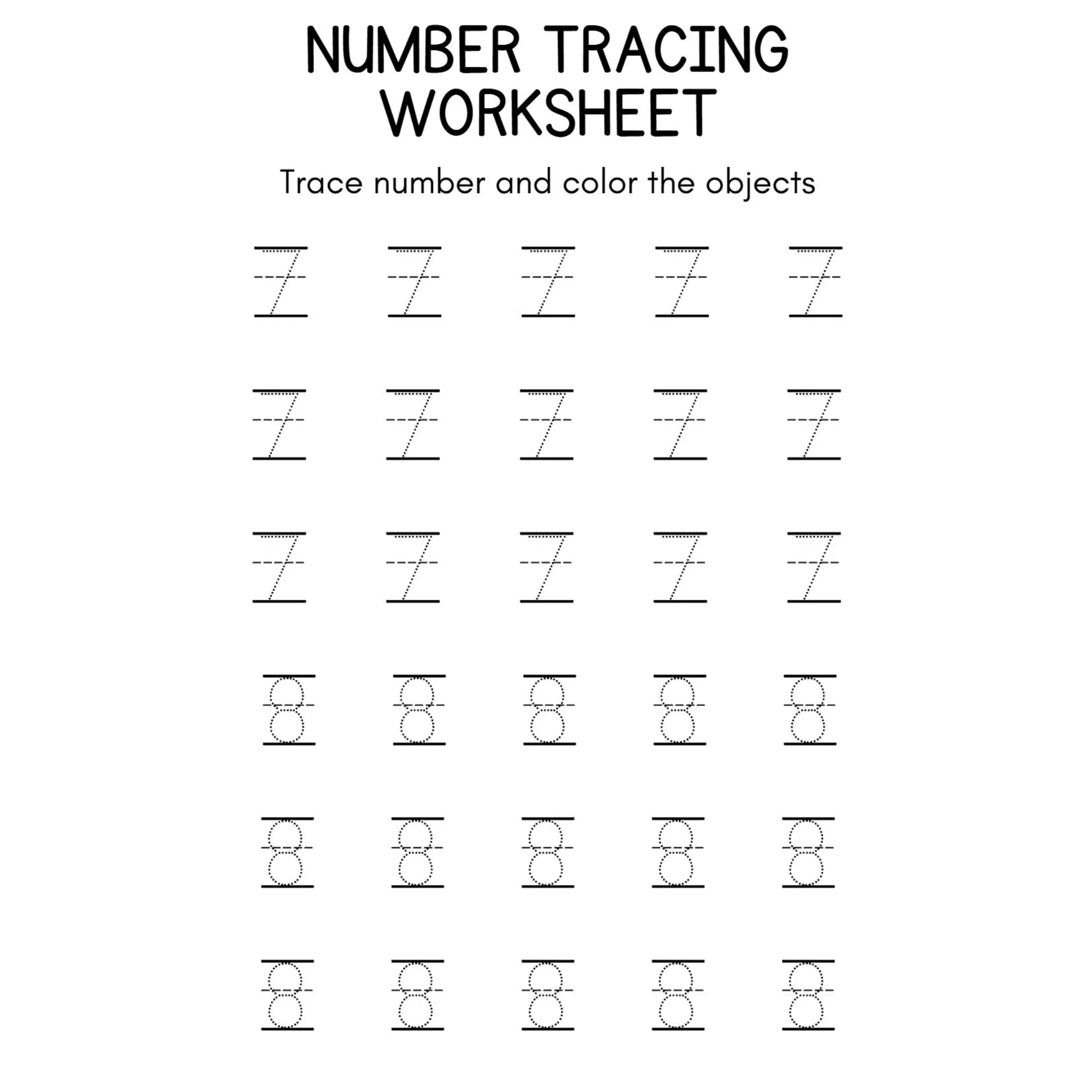 Number Tracing and Coloring Objects - Image 3