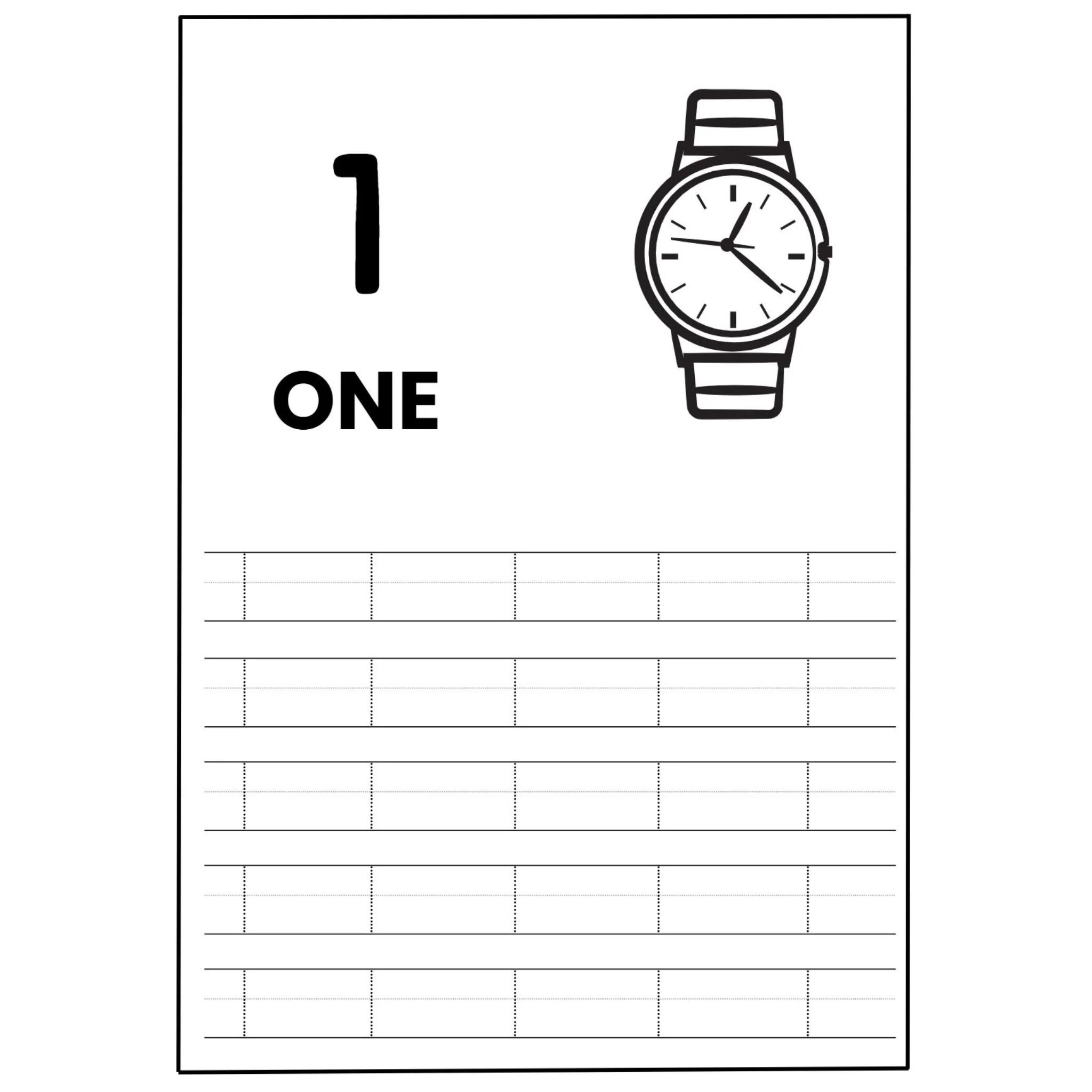 Number Tracing and Writing Worksheets