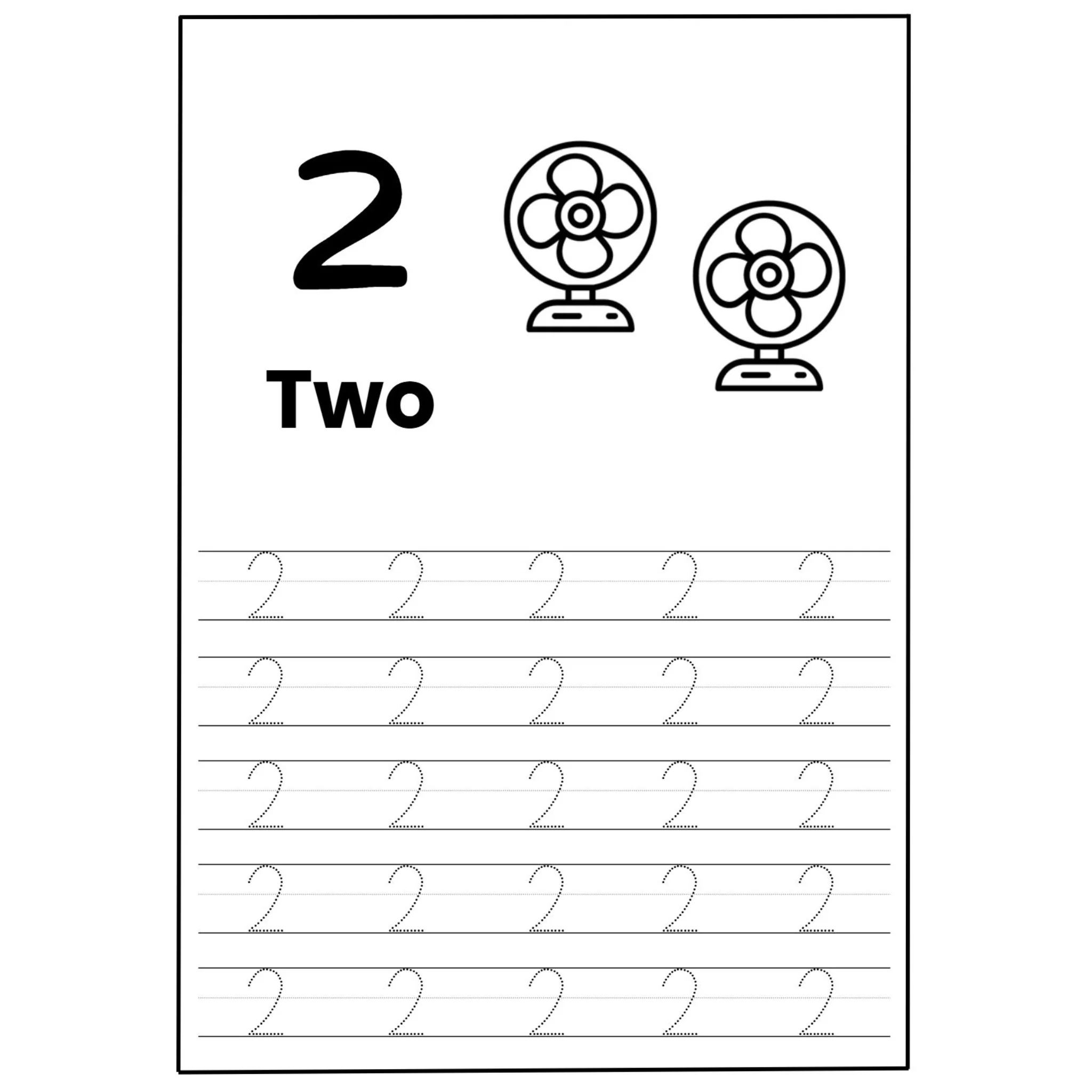 Number Tracing and Writing Worksheets - Image 2