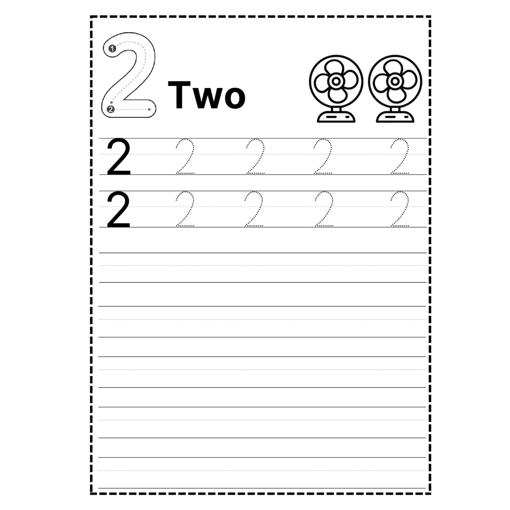 Number Writing Practice Worksheets - Image 3