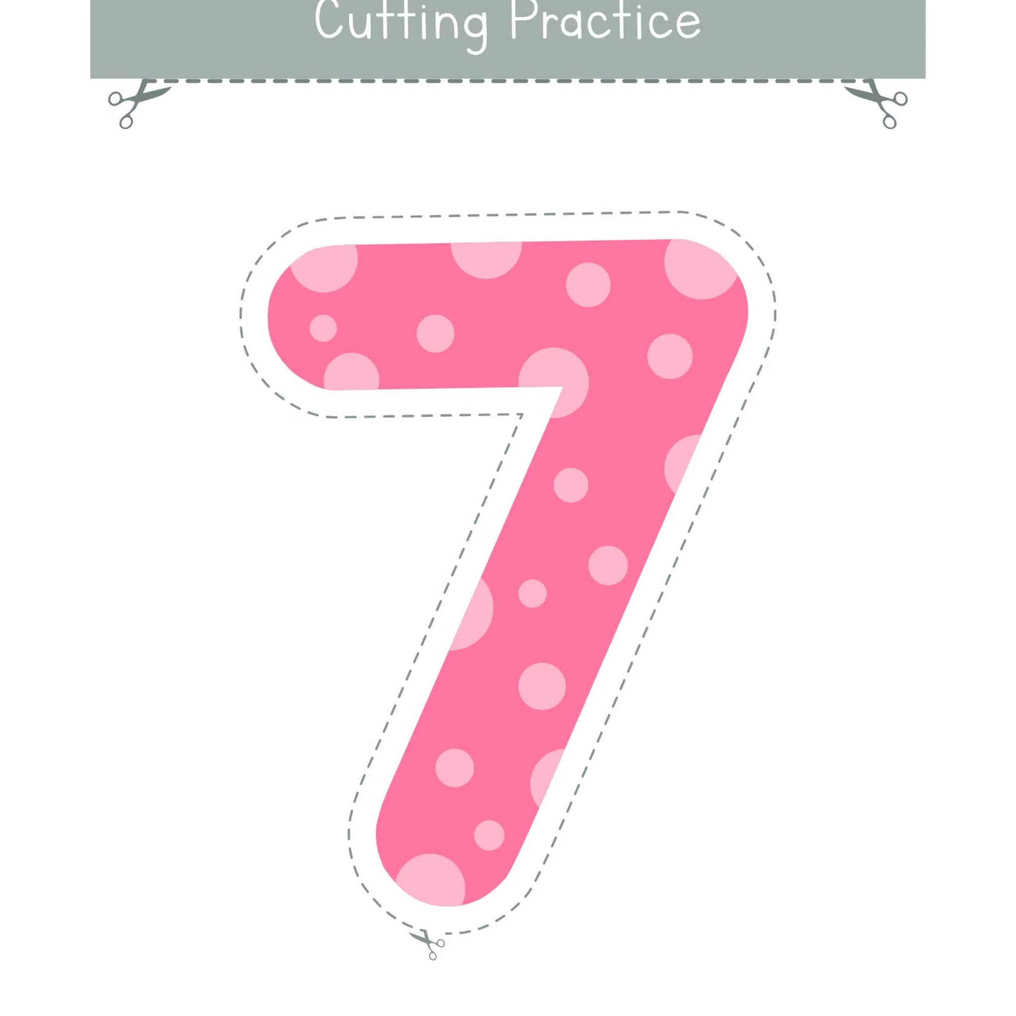 Numbers 0 to 10 Cutting Practice Worksheets - Image 4