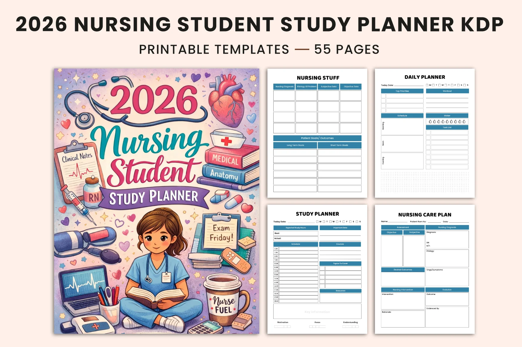Nursing Student Study Planner