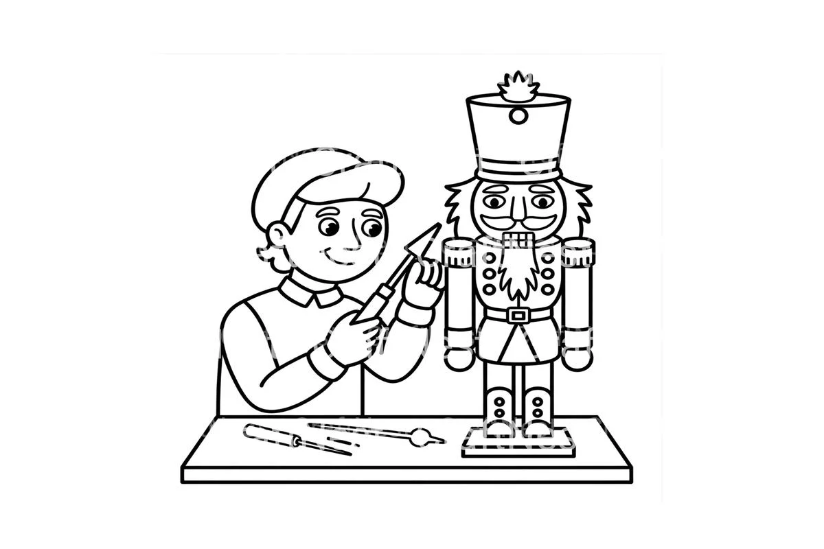 Nutcracker Soldier Christmas Planner Coloring Books - Image 4