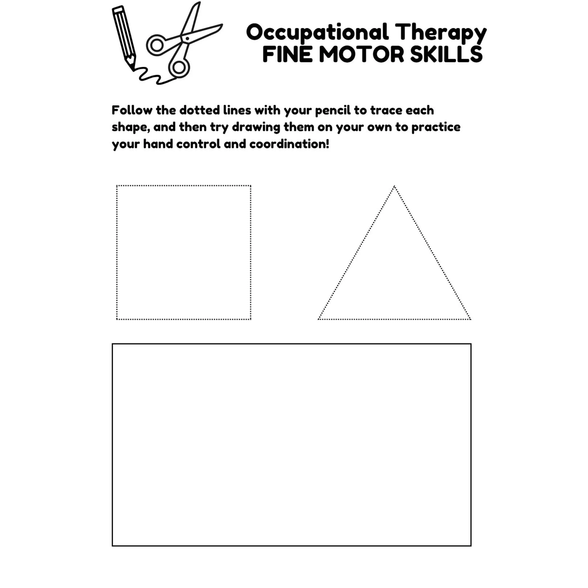 Occupational Therapy Fine Motor Skills Worksheets - Image 2